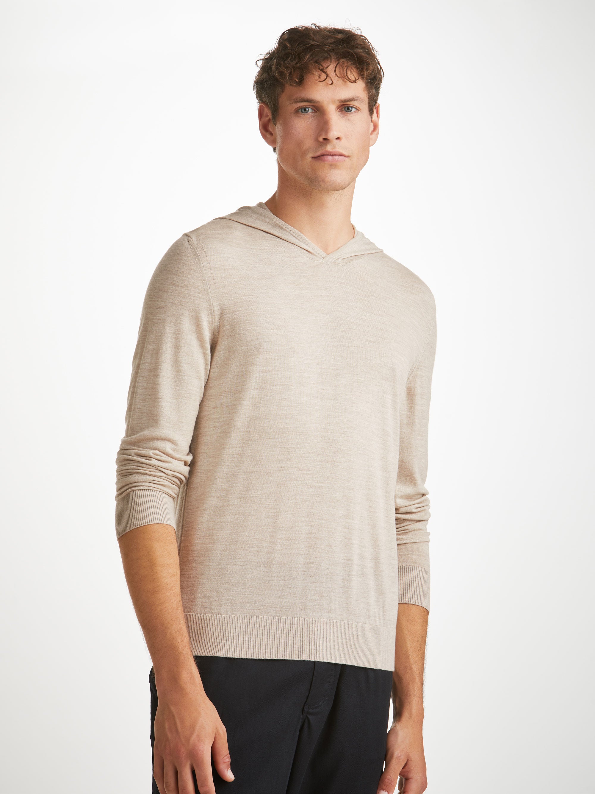 Men's Hoodie Orson Merino Wool Oat