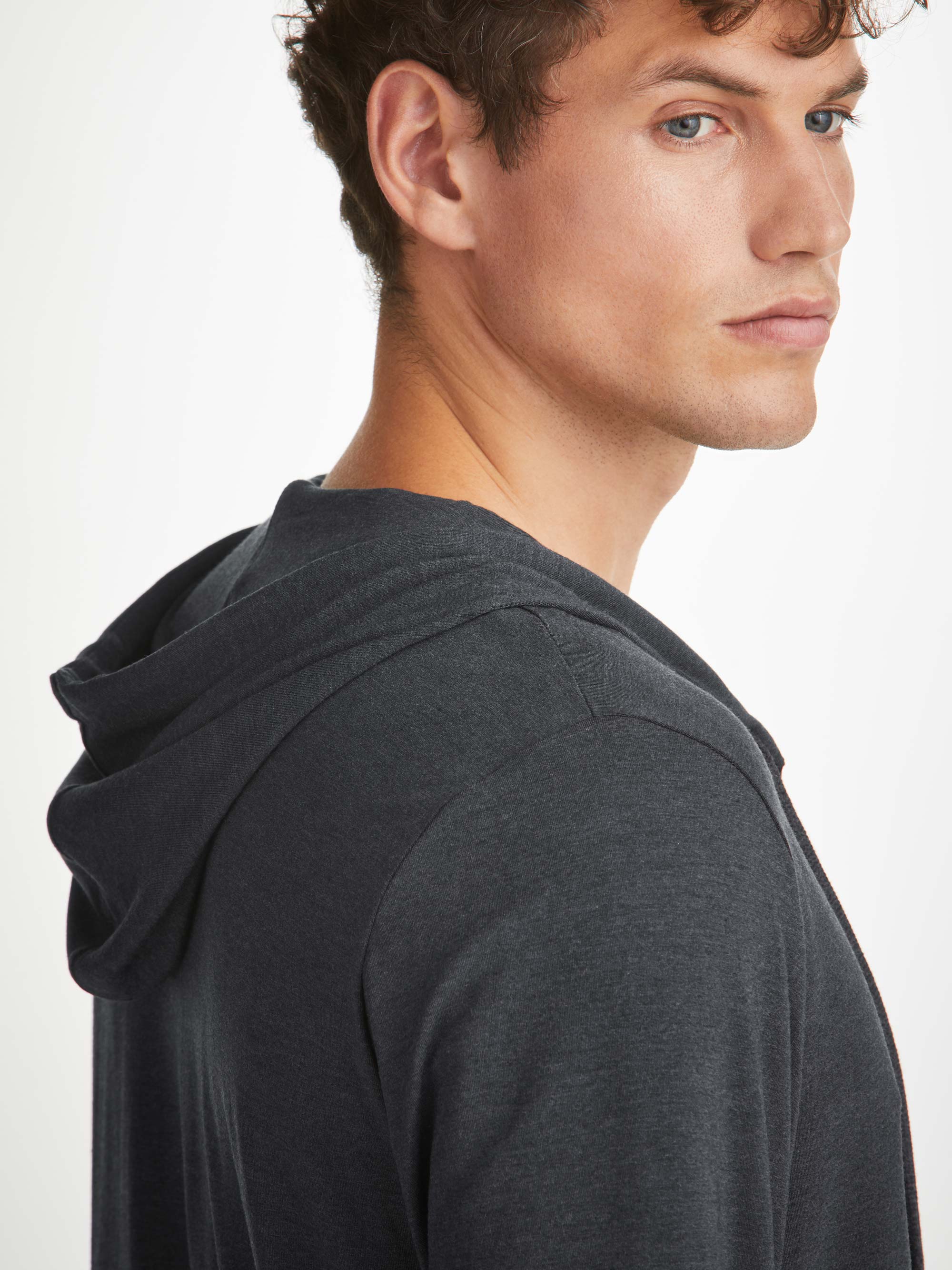 Men's Hoodie Marlowe Micro Modal Anthracite