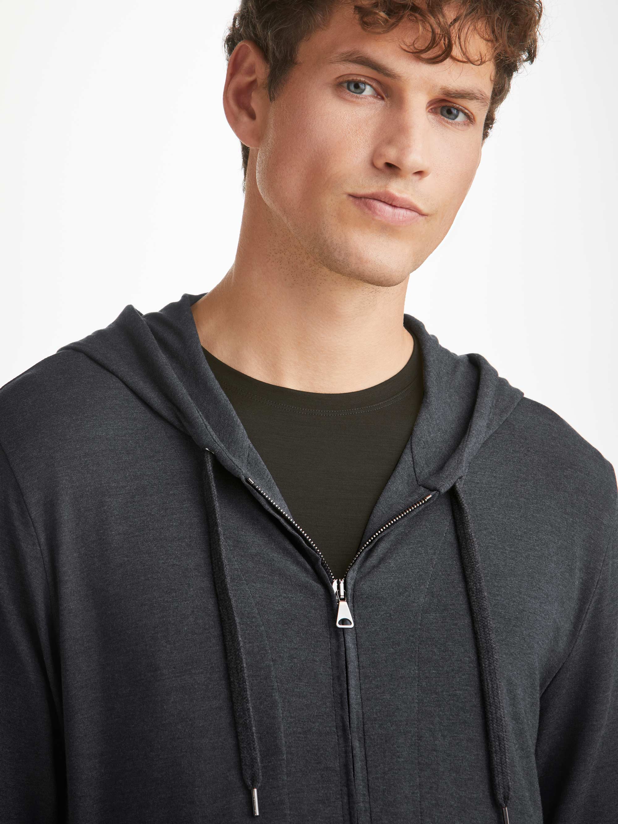 Men's Hoodie Marlowe Micro Modal Anthracite