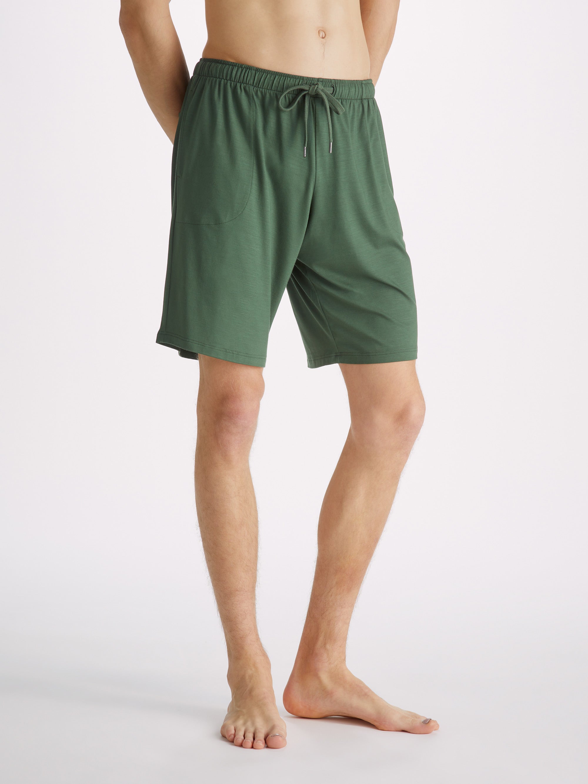 Men's Lounge Shorts Basel Micro Modal Stretch Hunter Green