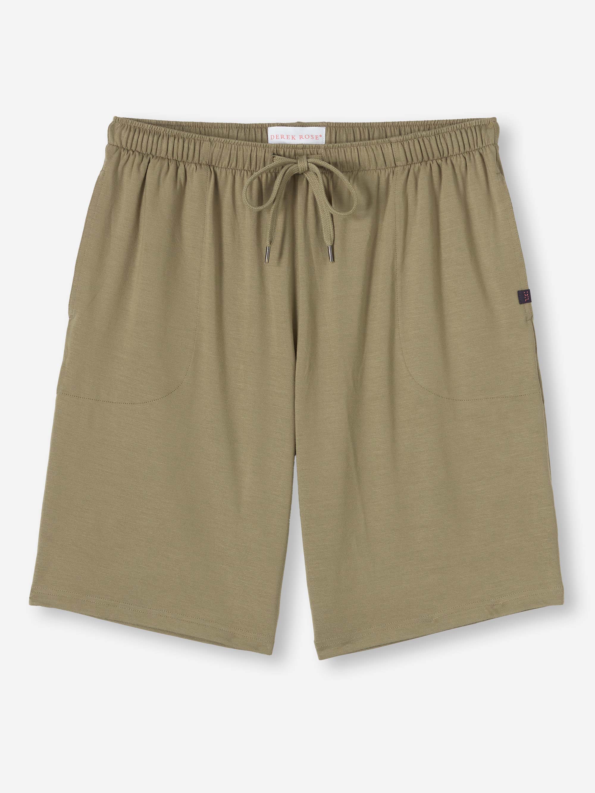 Men's Lounge Shorts Basel Micro Modal Stretch Khaki