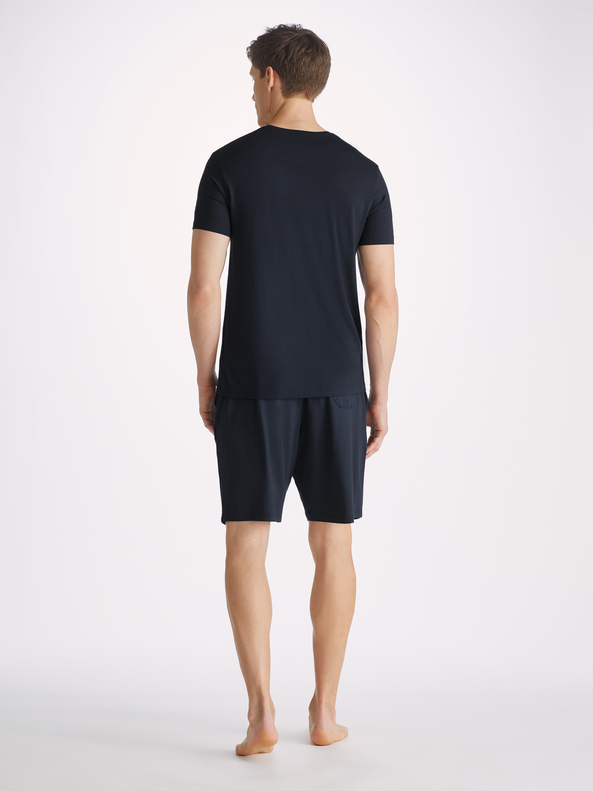 Men's Lounge Shorts Basel Micro Modal Stretch Navy 