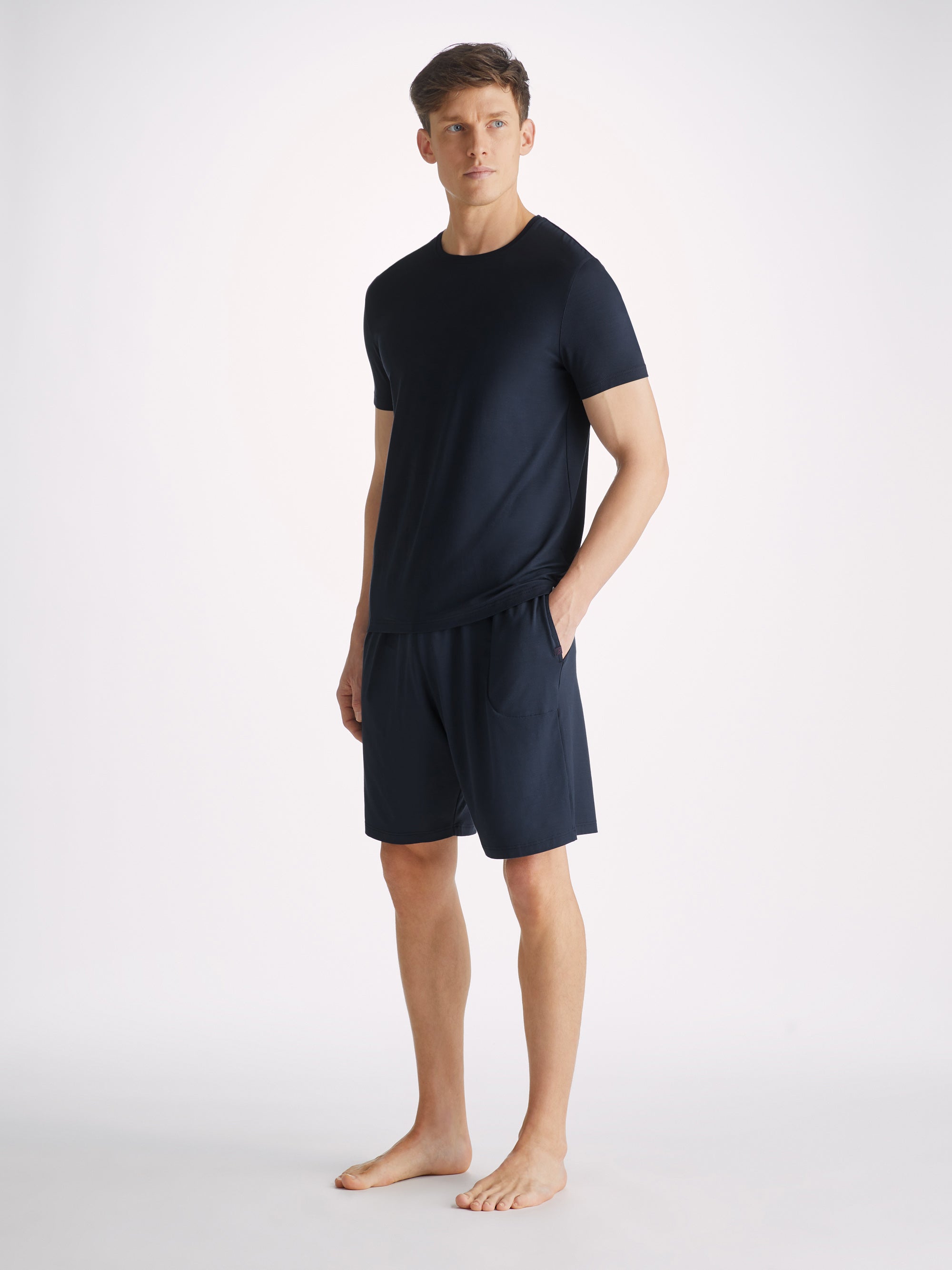 Men's Lounge Shorts Basel Micro Modal Stretch Navy