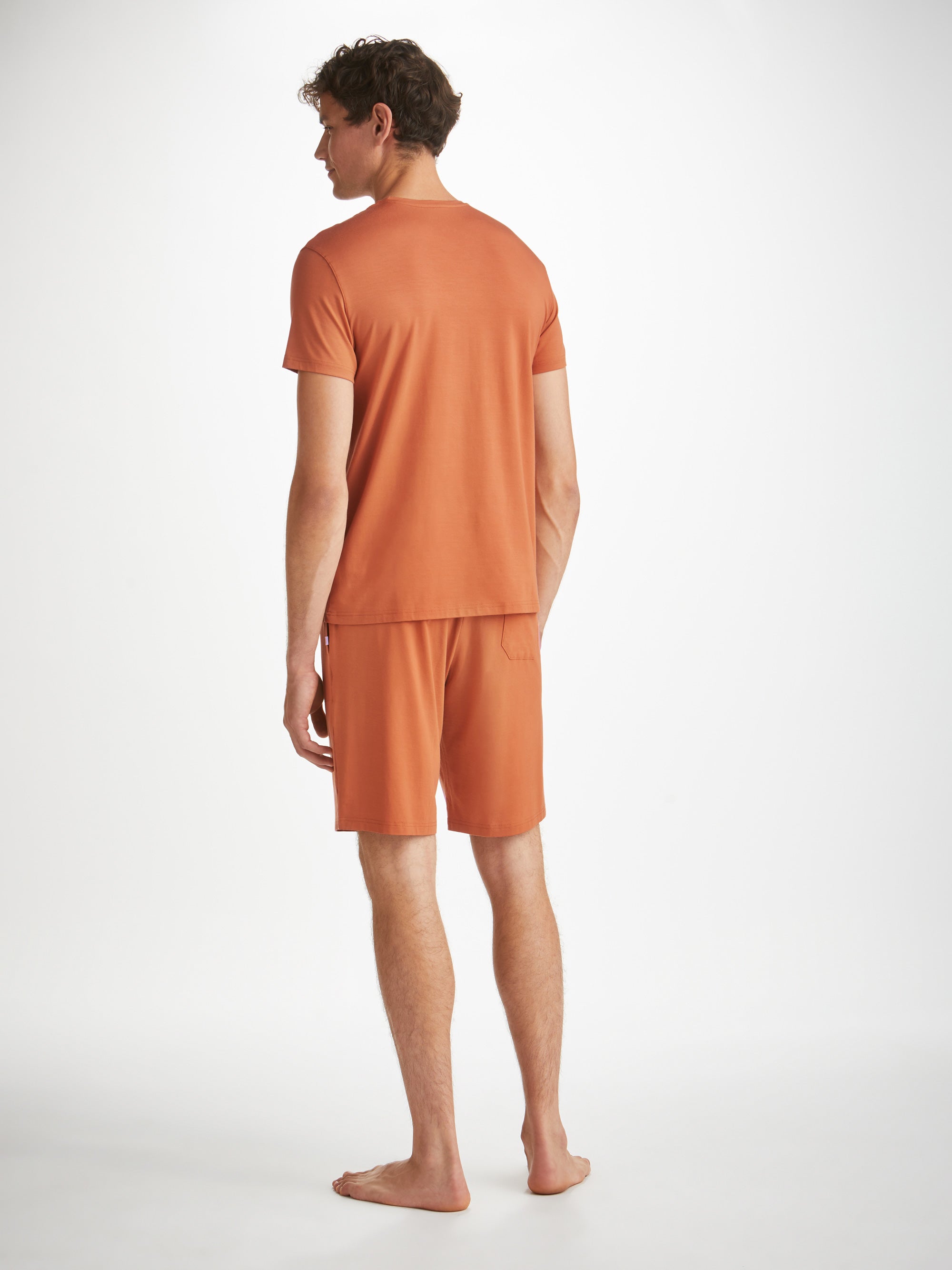 Men's Lounge Shorts Basel Micro Modal Stretch Terracotta