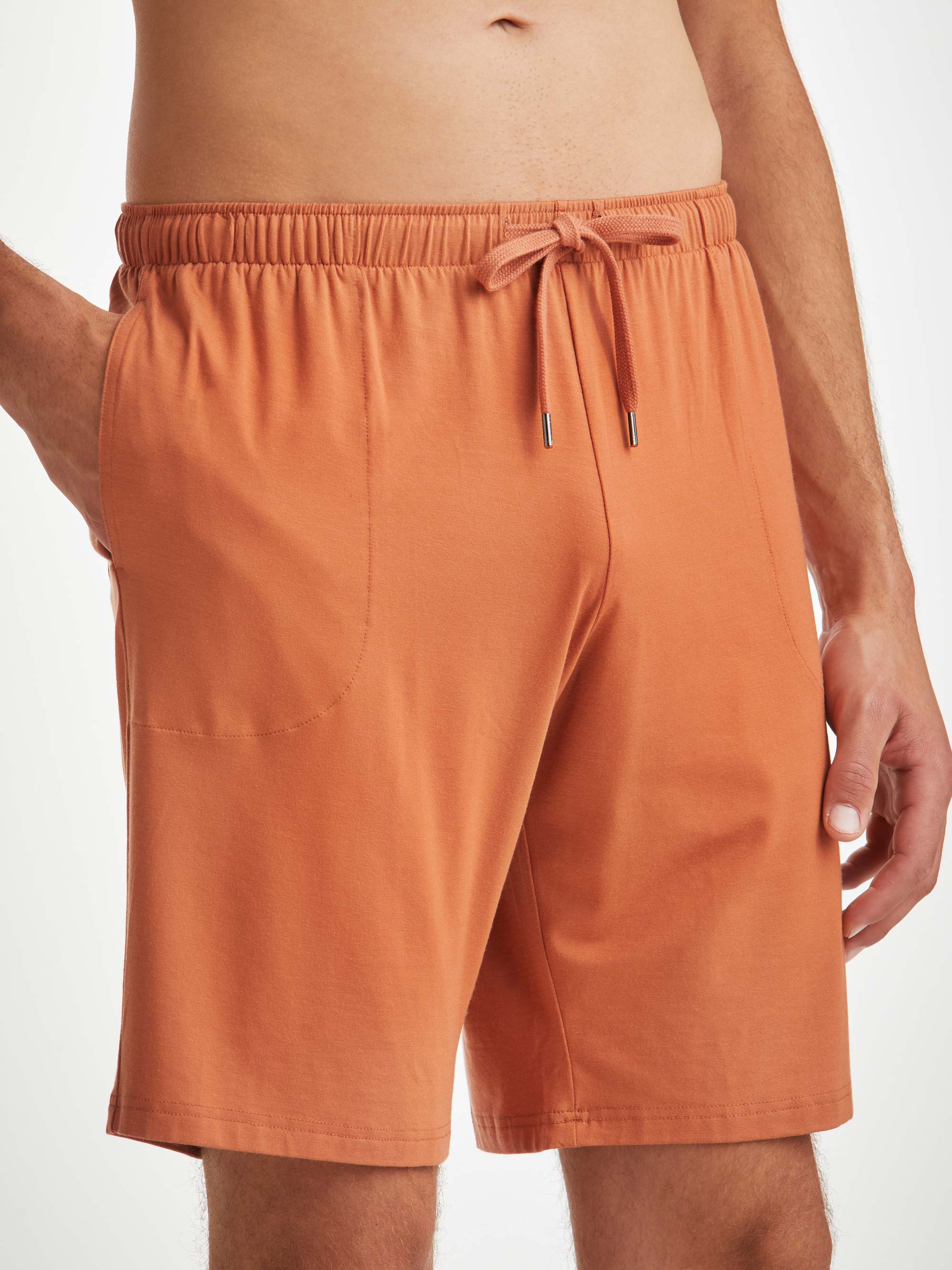 Men's Lounge Shorts Basel Micro Modal Stretch Terracotta