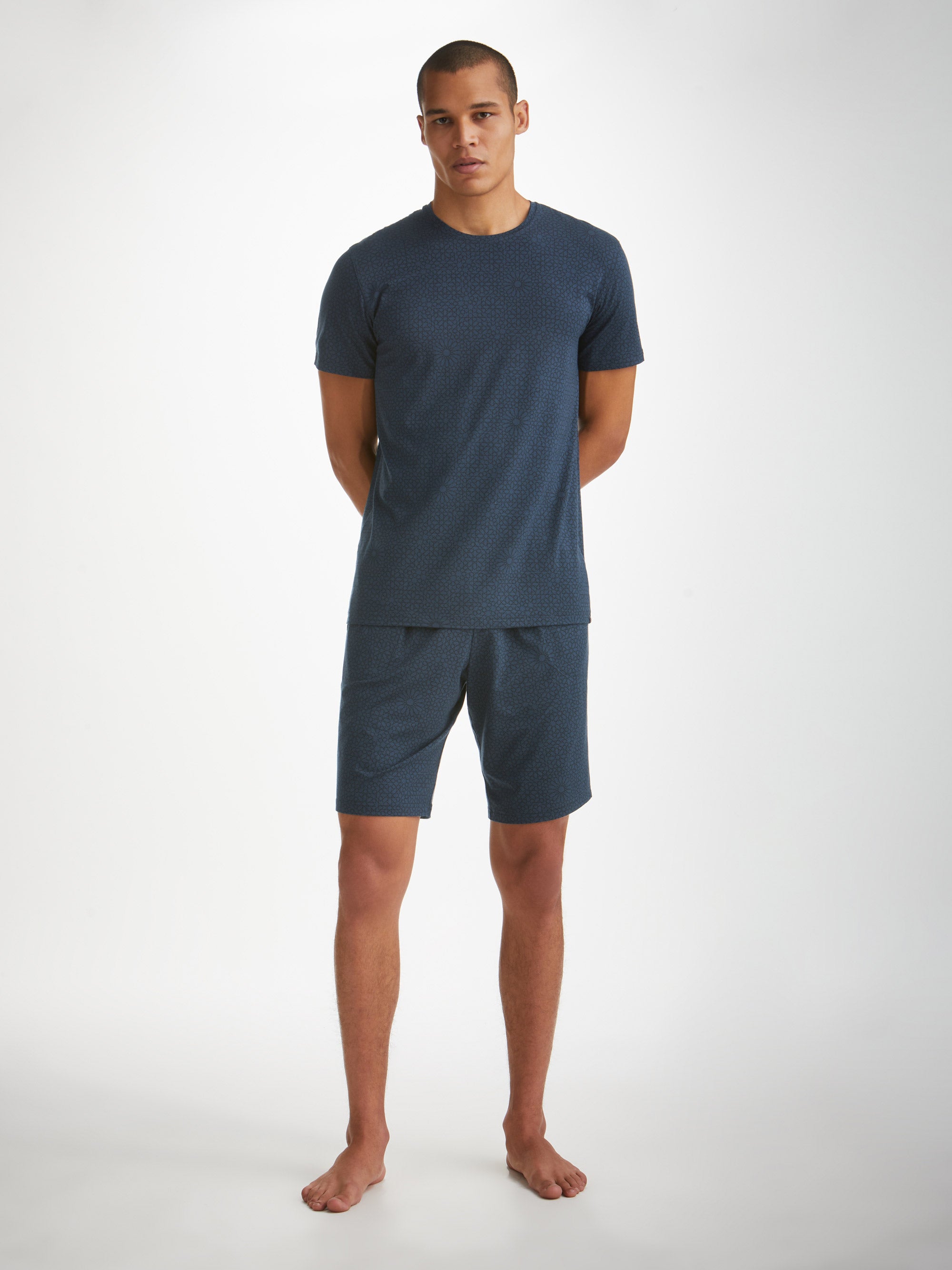 Men's Navy Jersey Micro Modal Track Pants