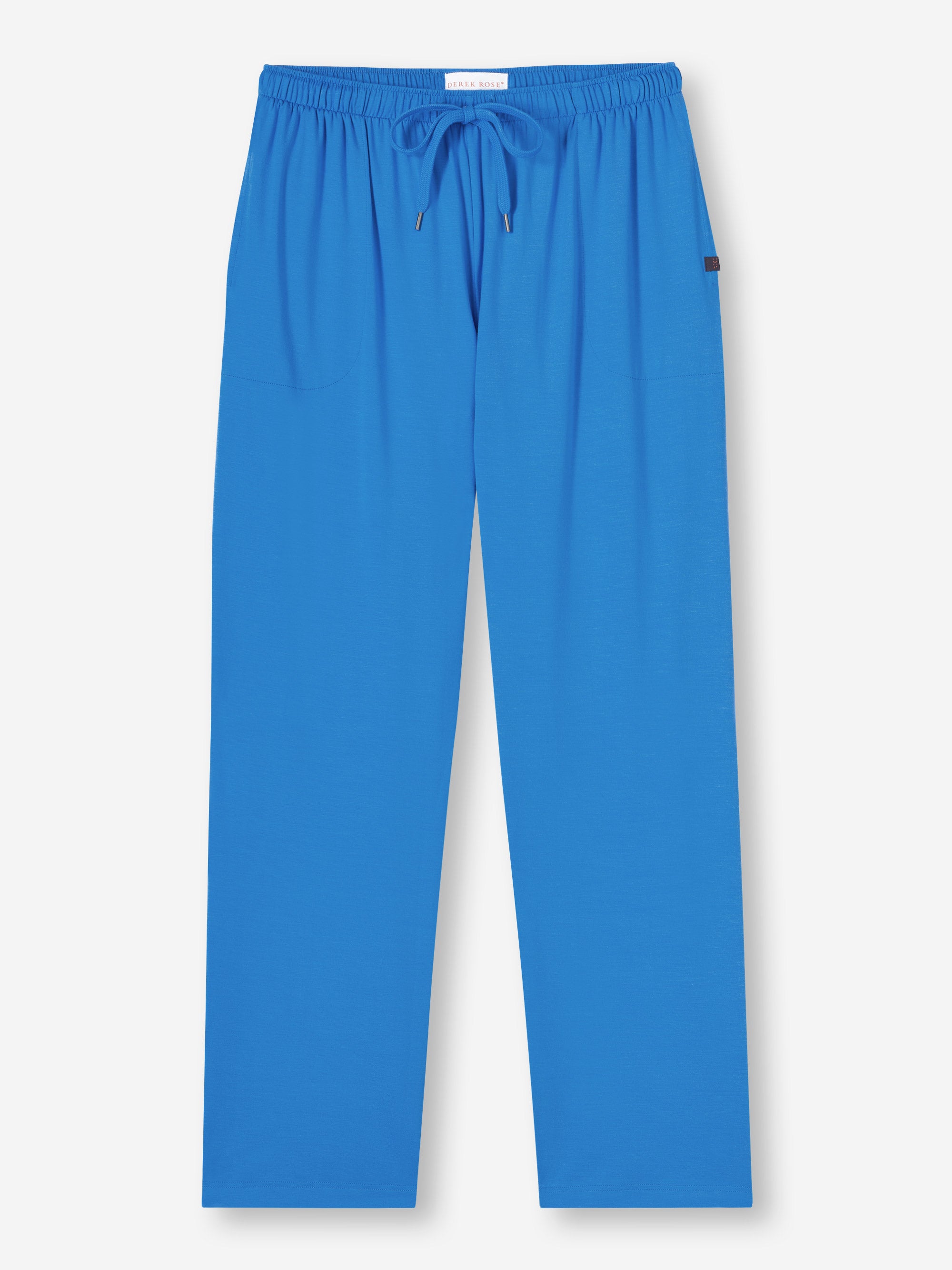 [[Mens Lounge Trousers Basel Micro Modal Stretch Azure Blue (Size)]]