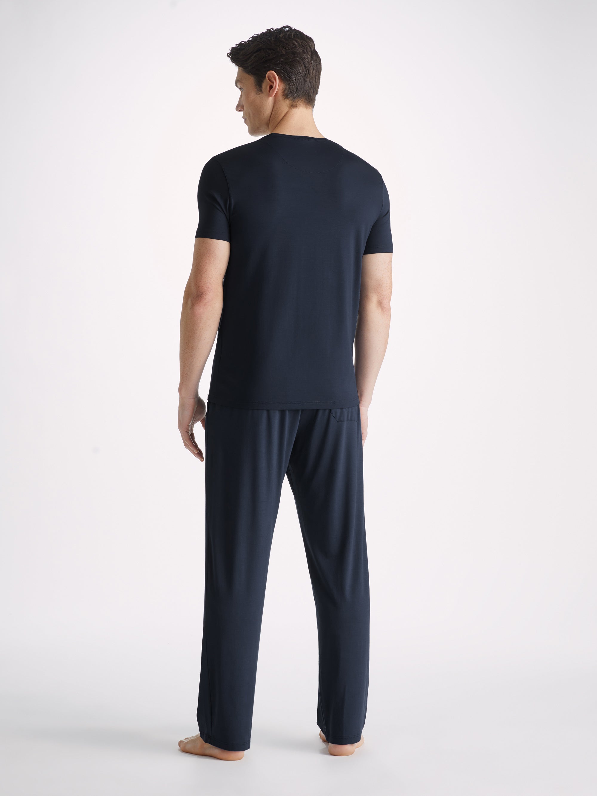 Men's Lounge Pants Basel Micro Modal Stretch Navy