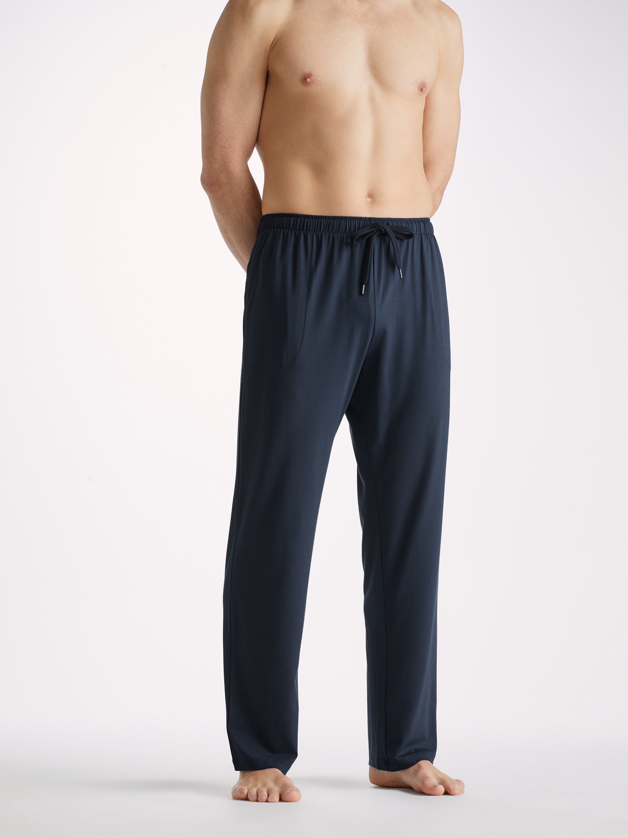 Men's Lounge Trousers Basel Micro Modal Stretch Navy