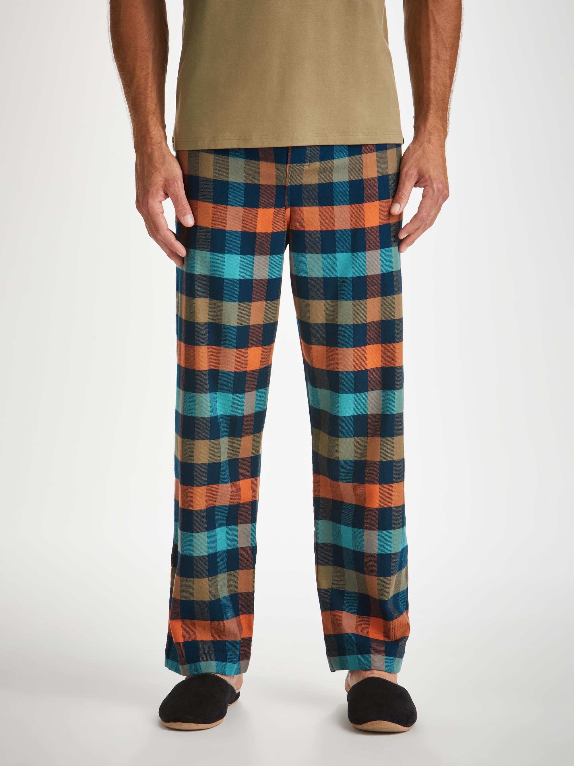 Men's Lounge Pants Kelburn 40 Brushed Cotton Multi