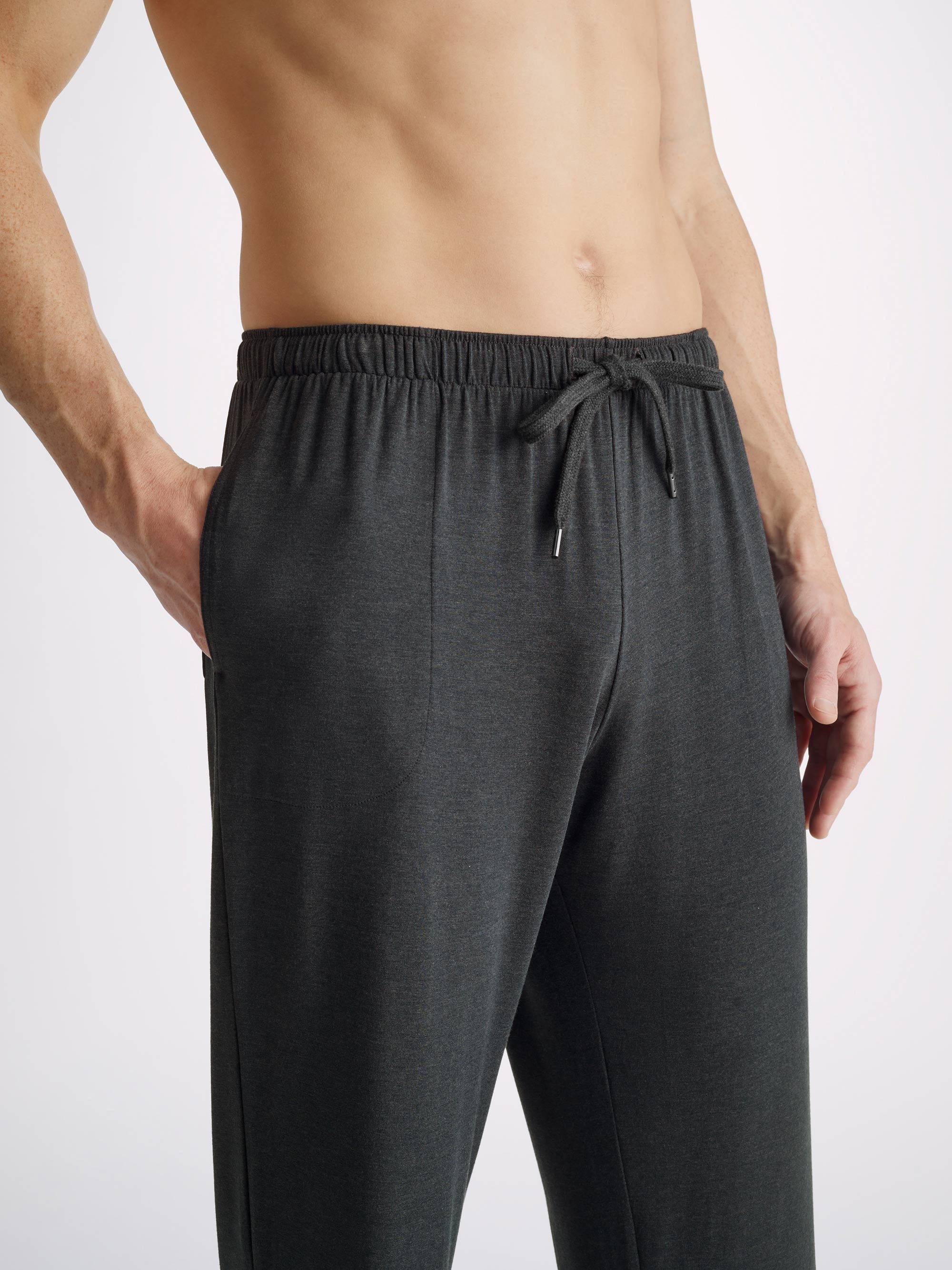 Men's Lounge Pants Marlowe Micro Modal Stretch Anthracite