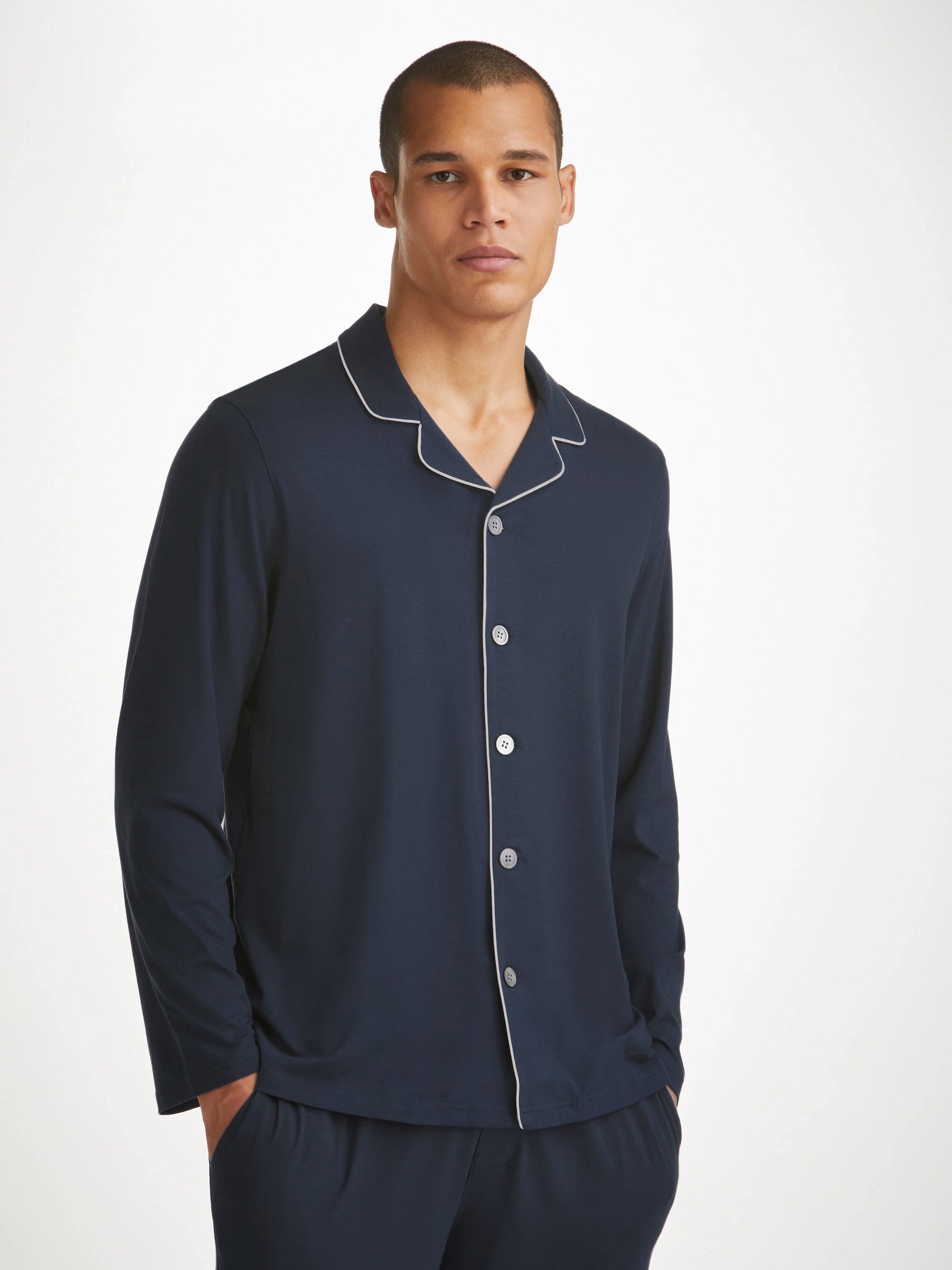 Men's Pyjamas Basel Micro Modal Stretch Navy