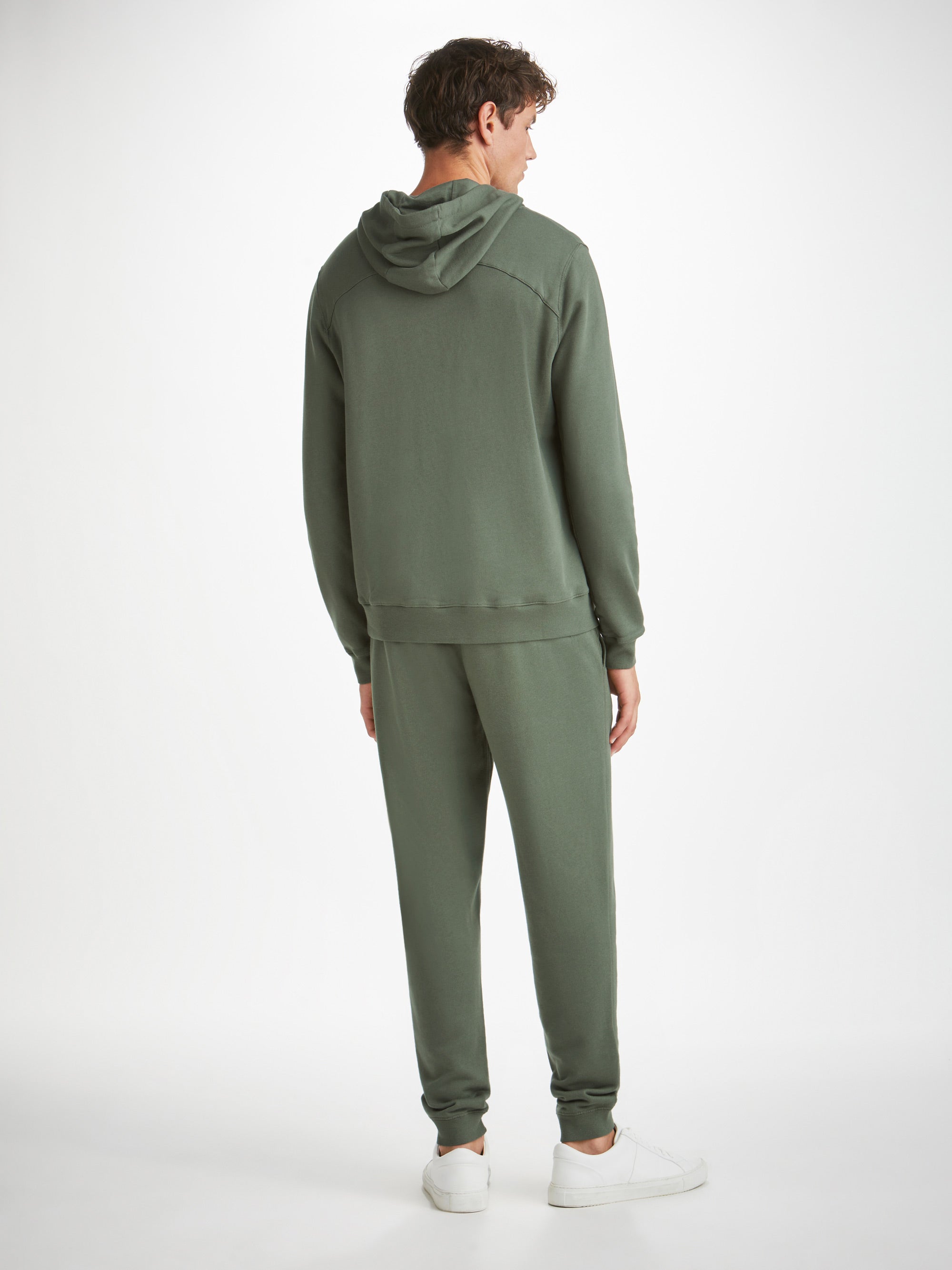 Men's Pullover Hoodie and Sweatpants Quinn Cotton Modal Soft Green