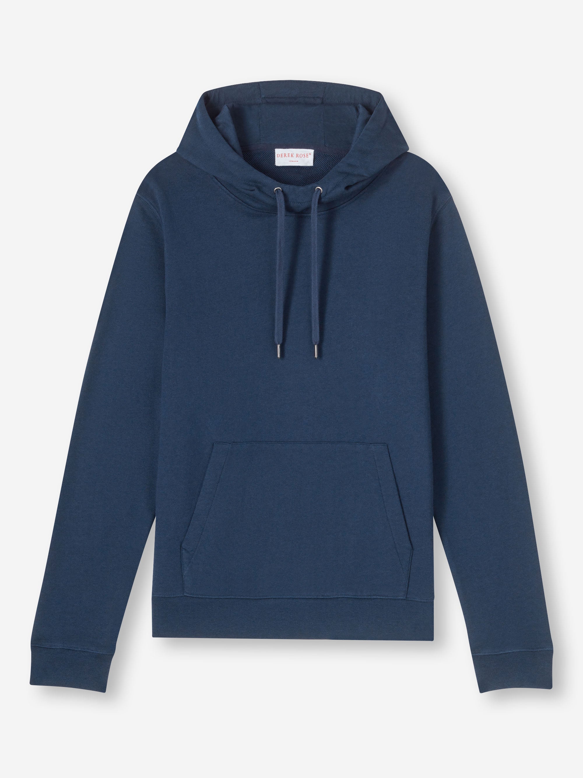 [[Men's Pullover Hoodie Quinn Cotton Modal Navy (Size)]]