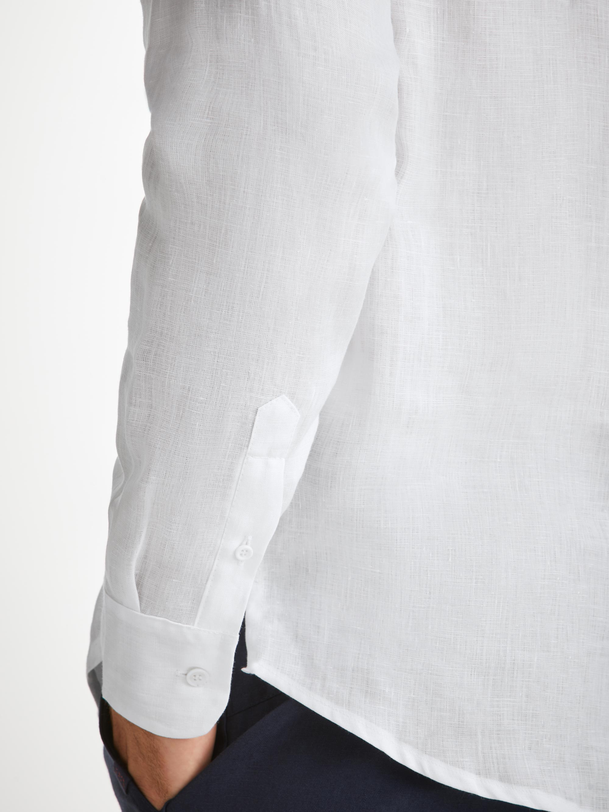 Men's Shirt Monaco Linen White