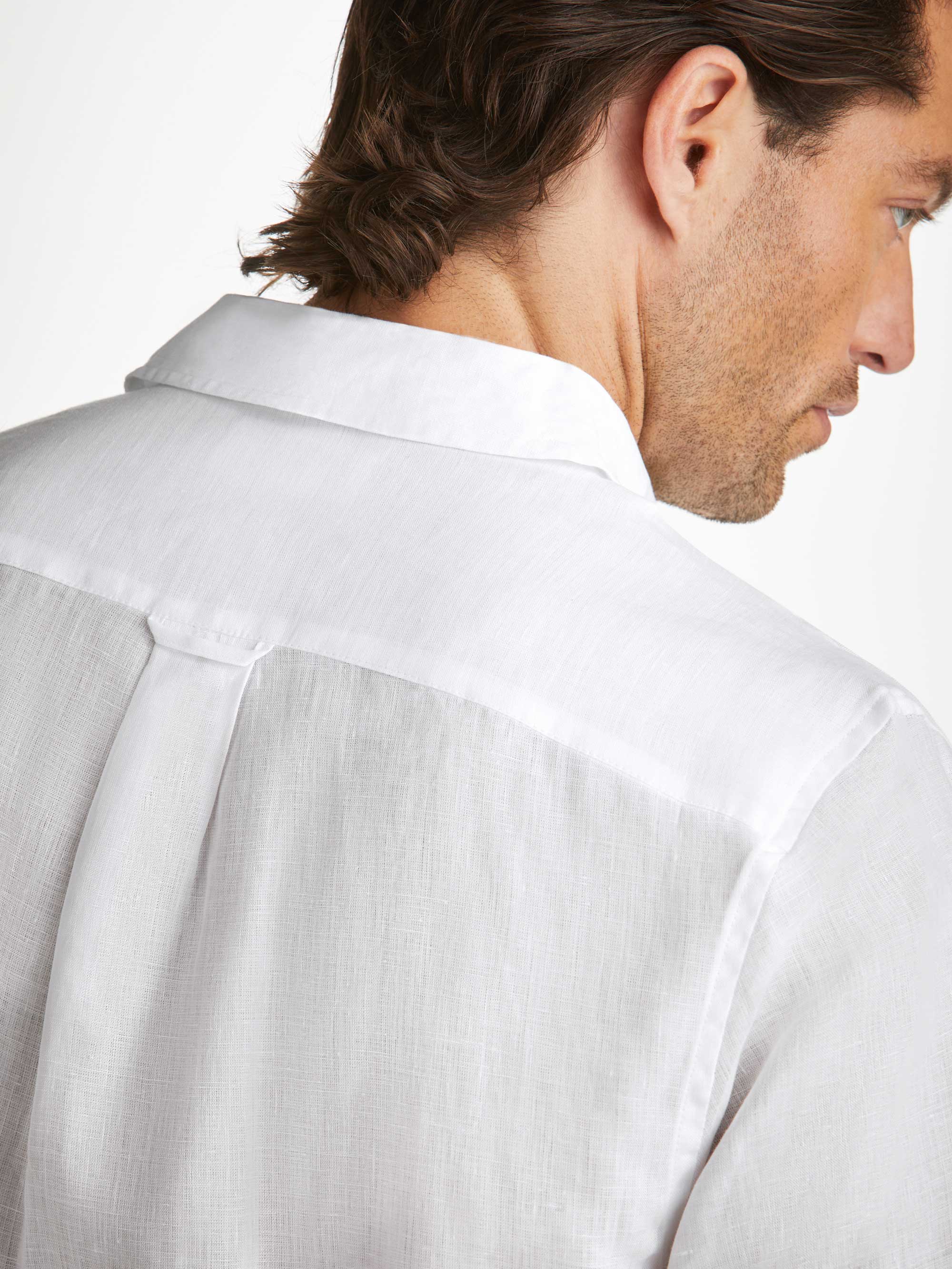 Men's Shirt Monaco Linen White