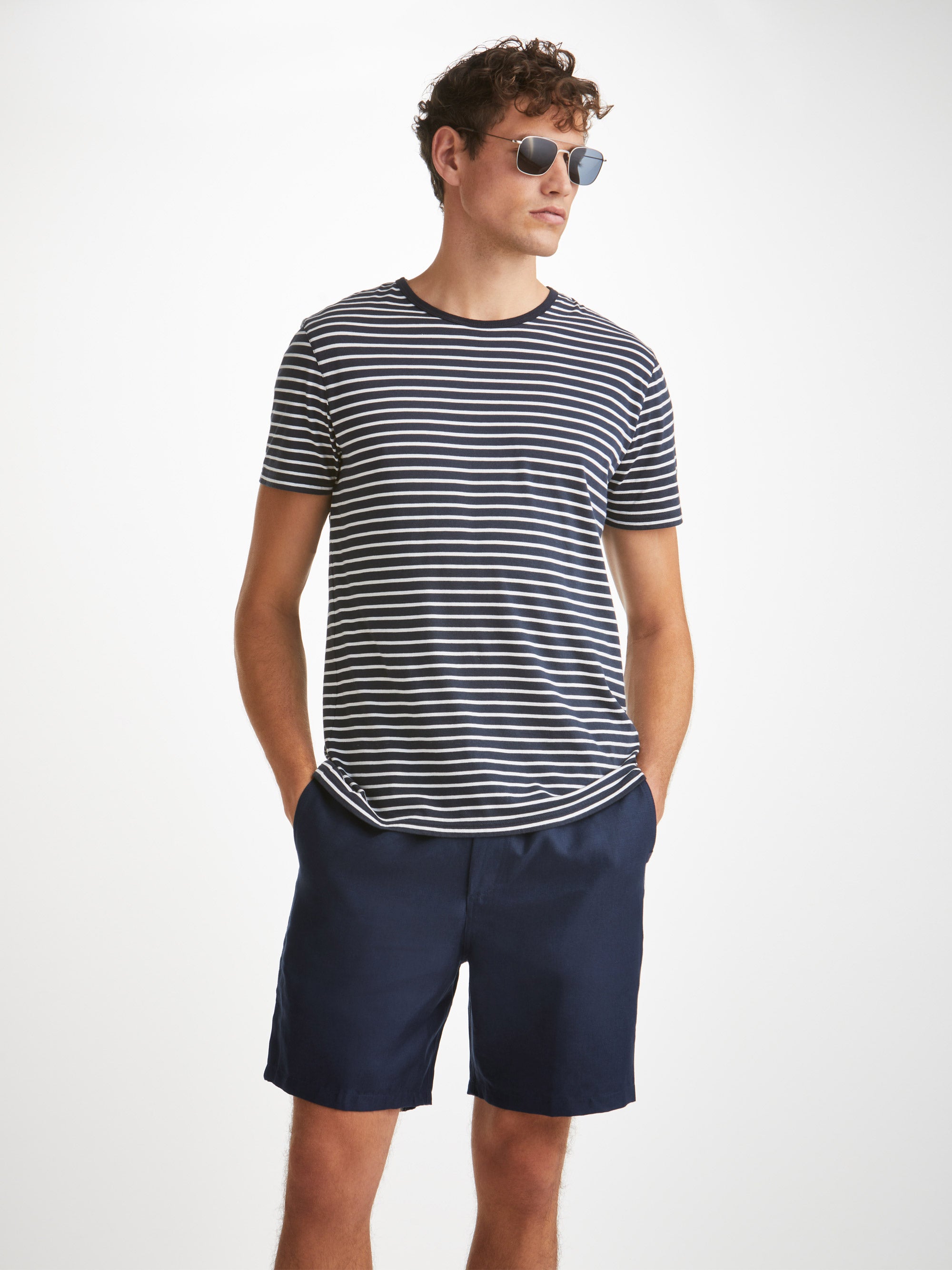 Men's Shorts Sydney Linen Navy