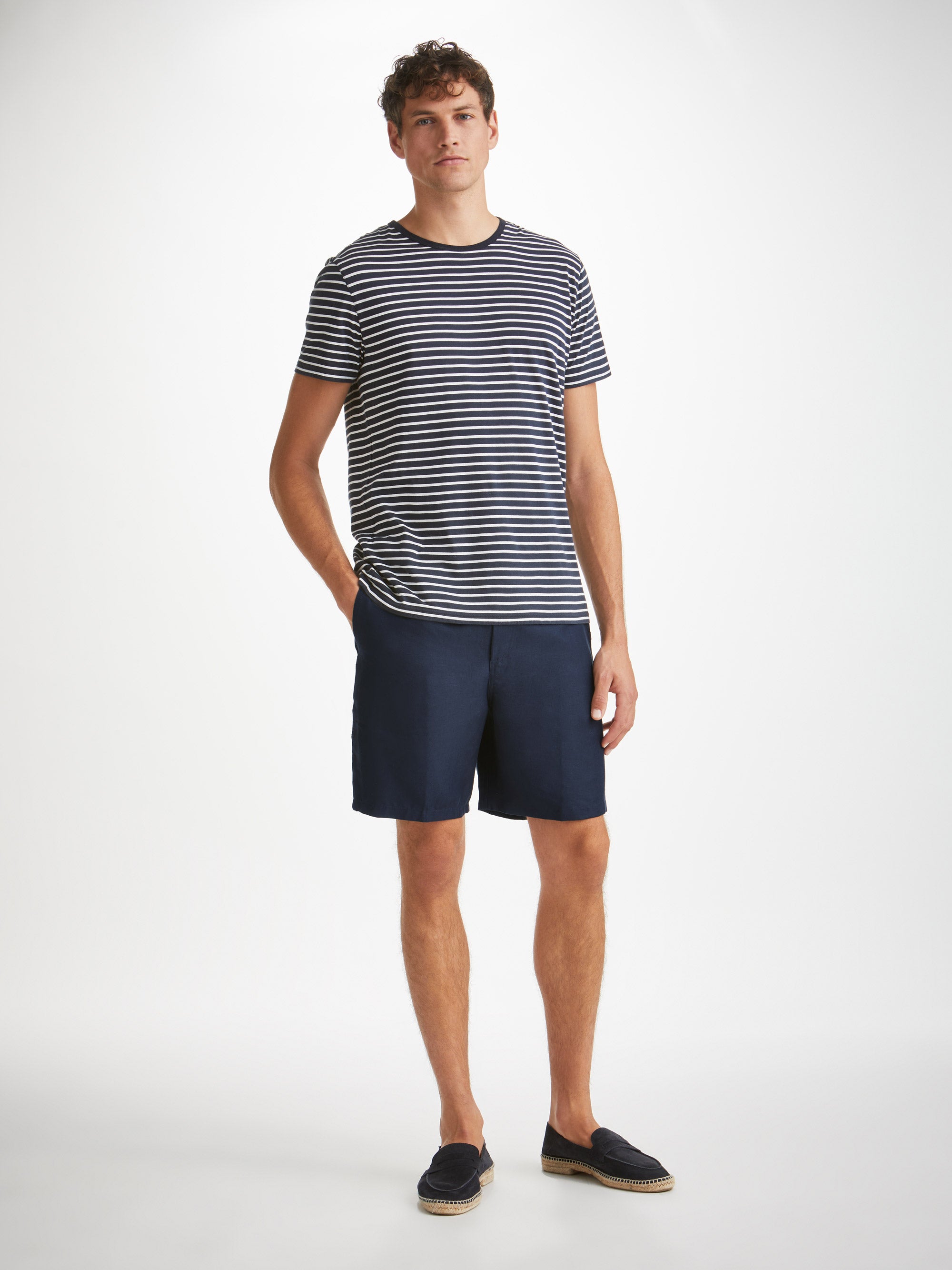 Men's Shorts Sydney Linen Navy