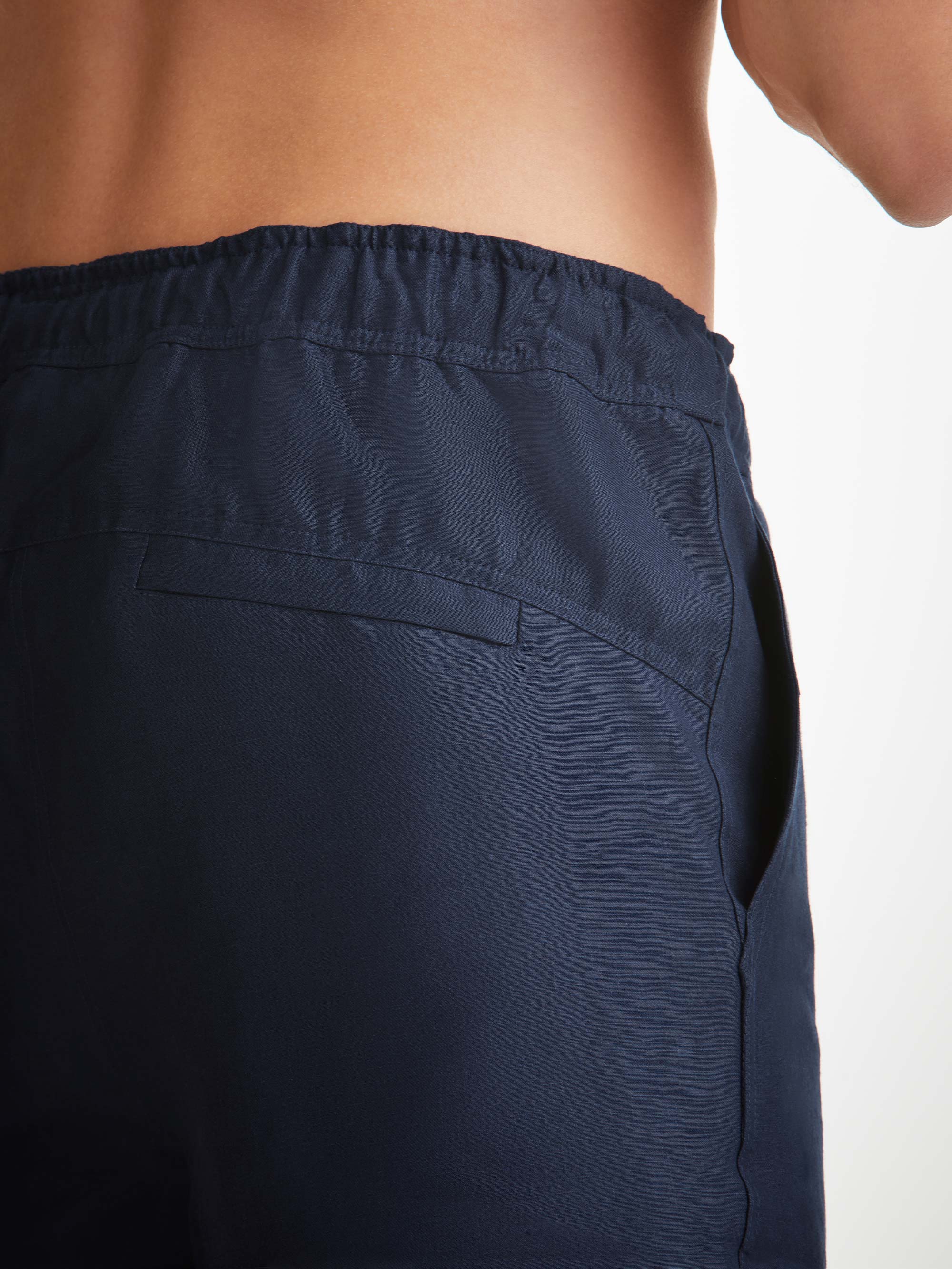 Men's Shorts Sydney Linen Navy