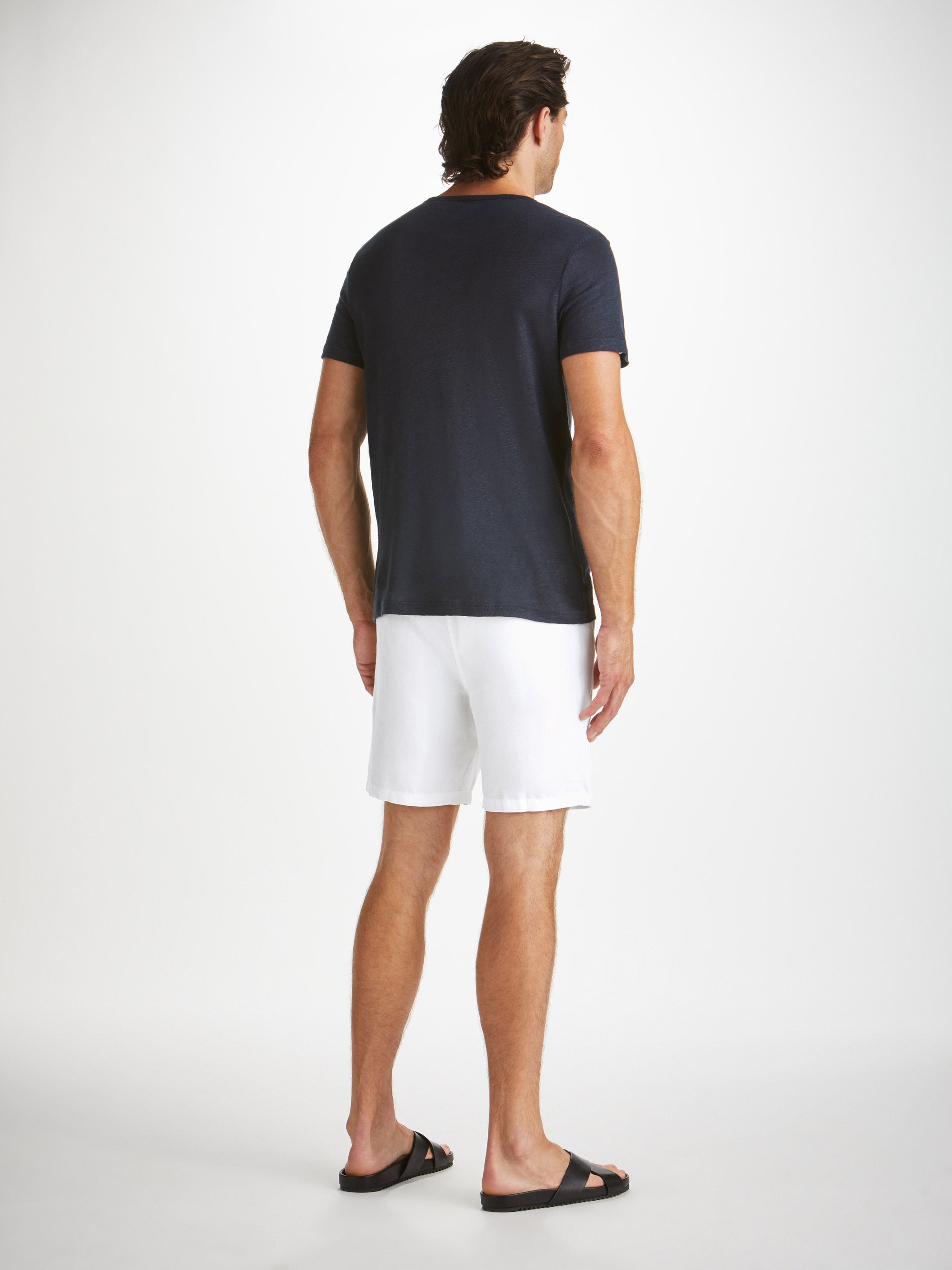 Men's Shorts Sydney Linen White