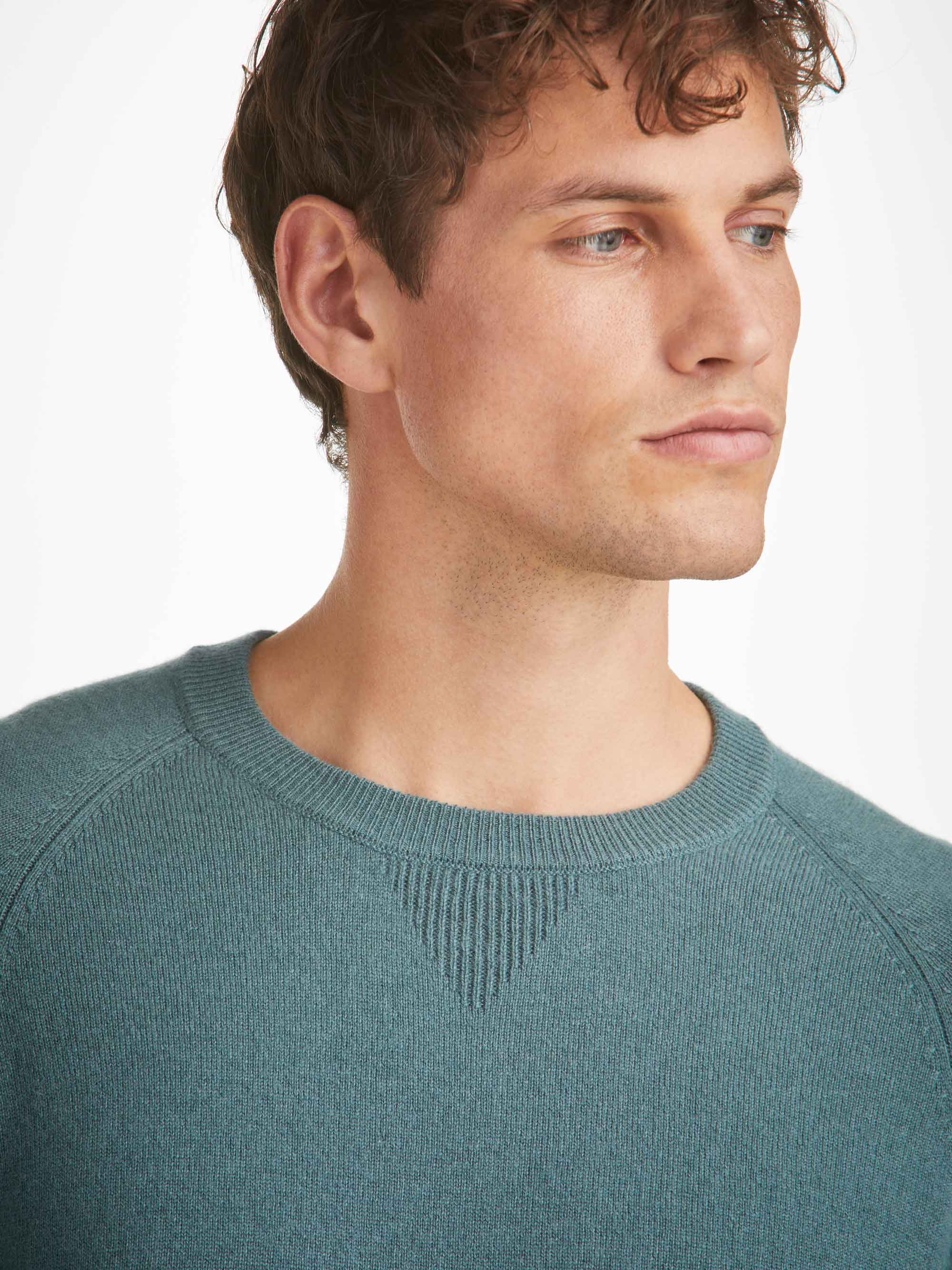 Men's Sweater Finley Cashmere Teal