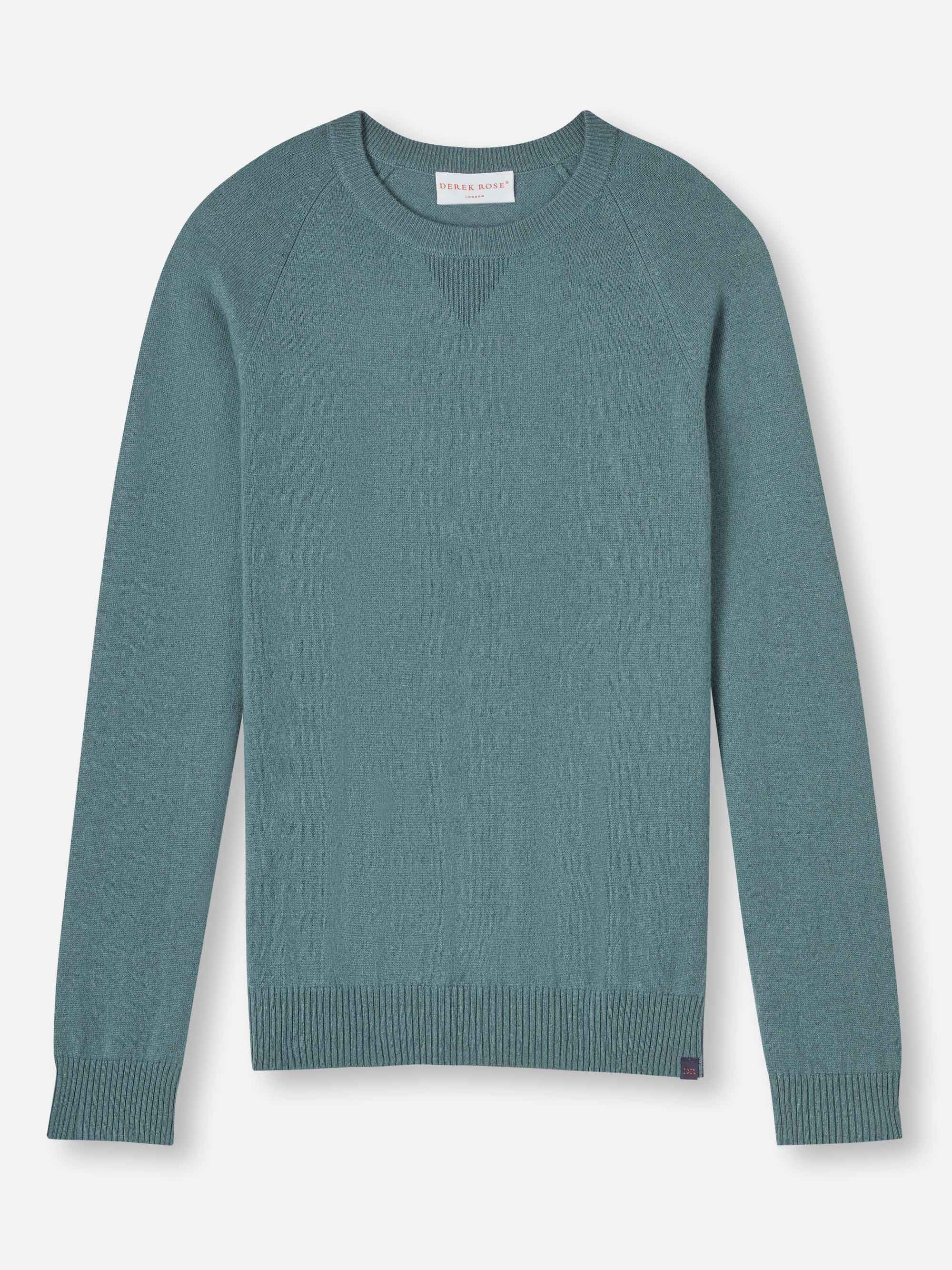 Men's Finley Sweater and Track Pants Cashmere Set Teal