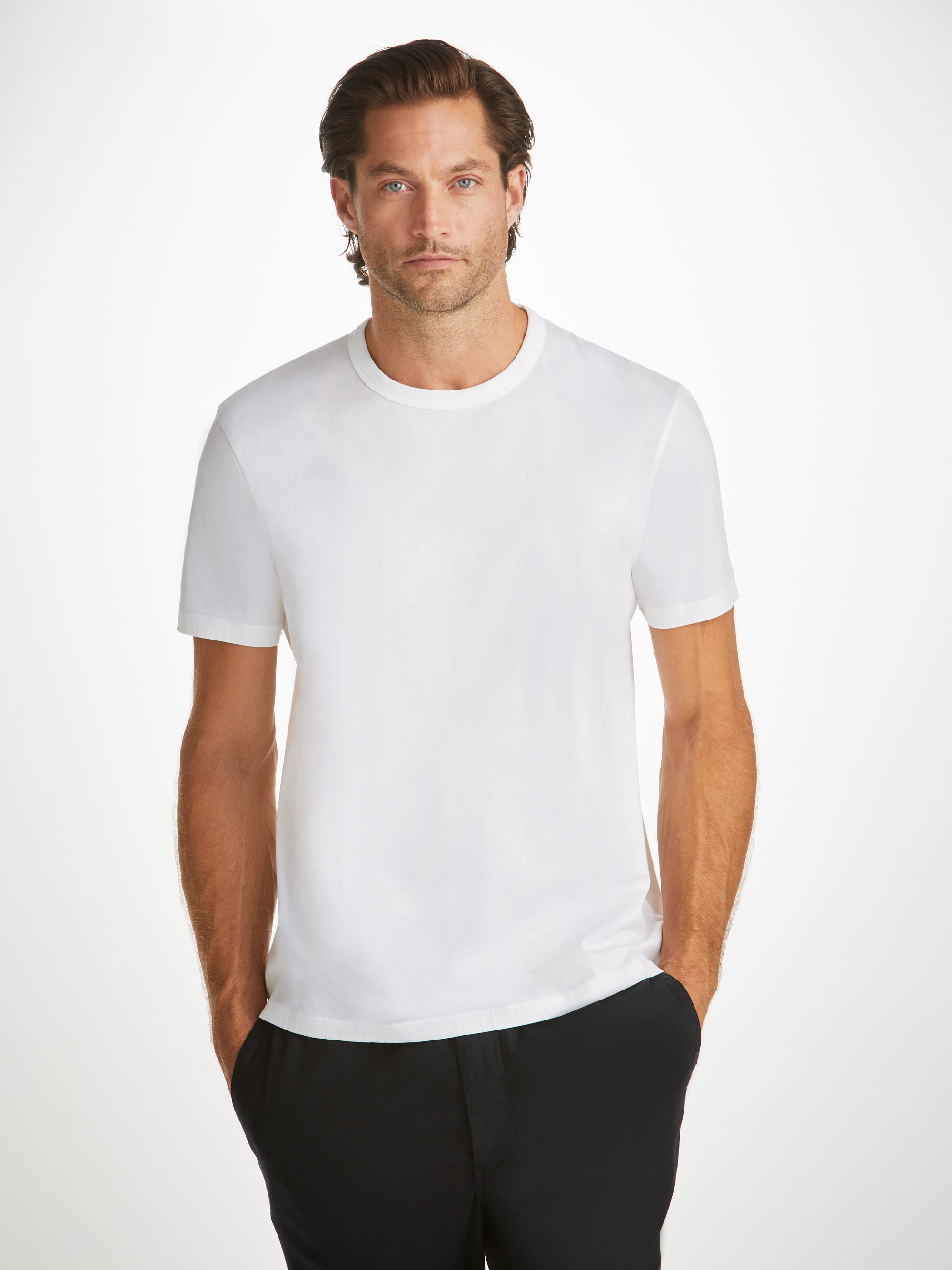 Men's T-Shirt Barny Pima Cotton White