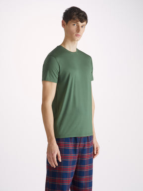 Men's T-Shirt Basel Micro Modal Stretch Hunter Green