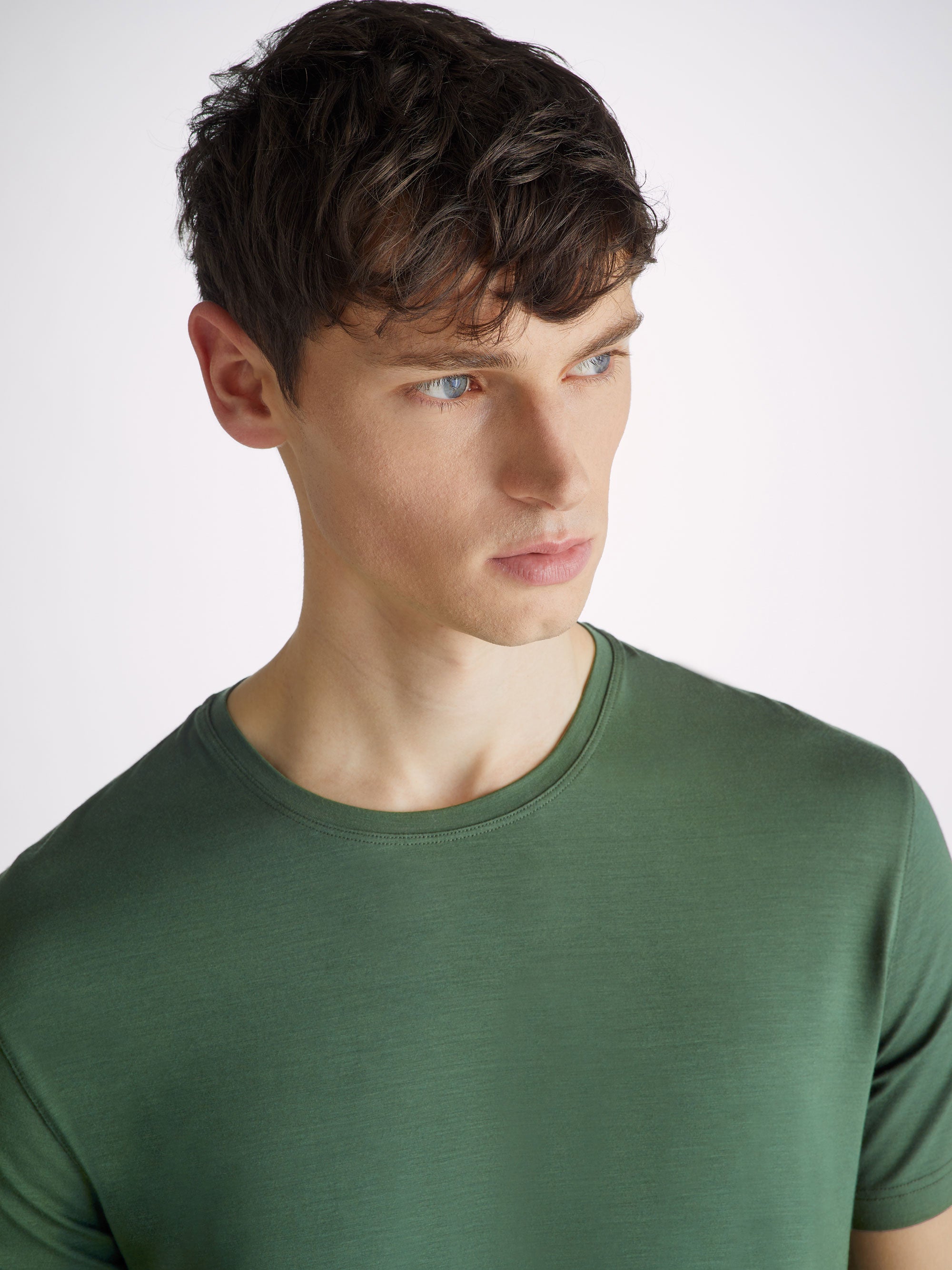 Men's T-Shirt Basel Micro Modal Stretch Hunter Green