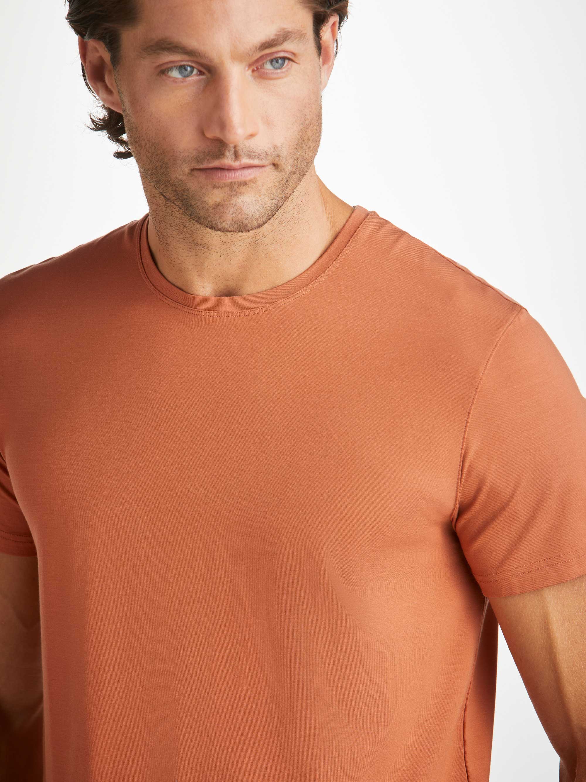 Men's T-Shirt Basel Micro Modal Stretch Terracotta