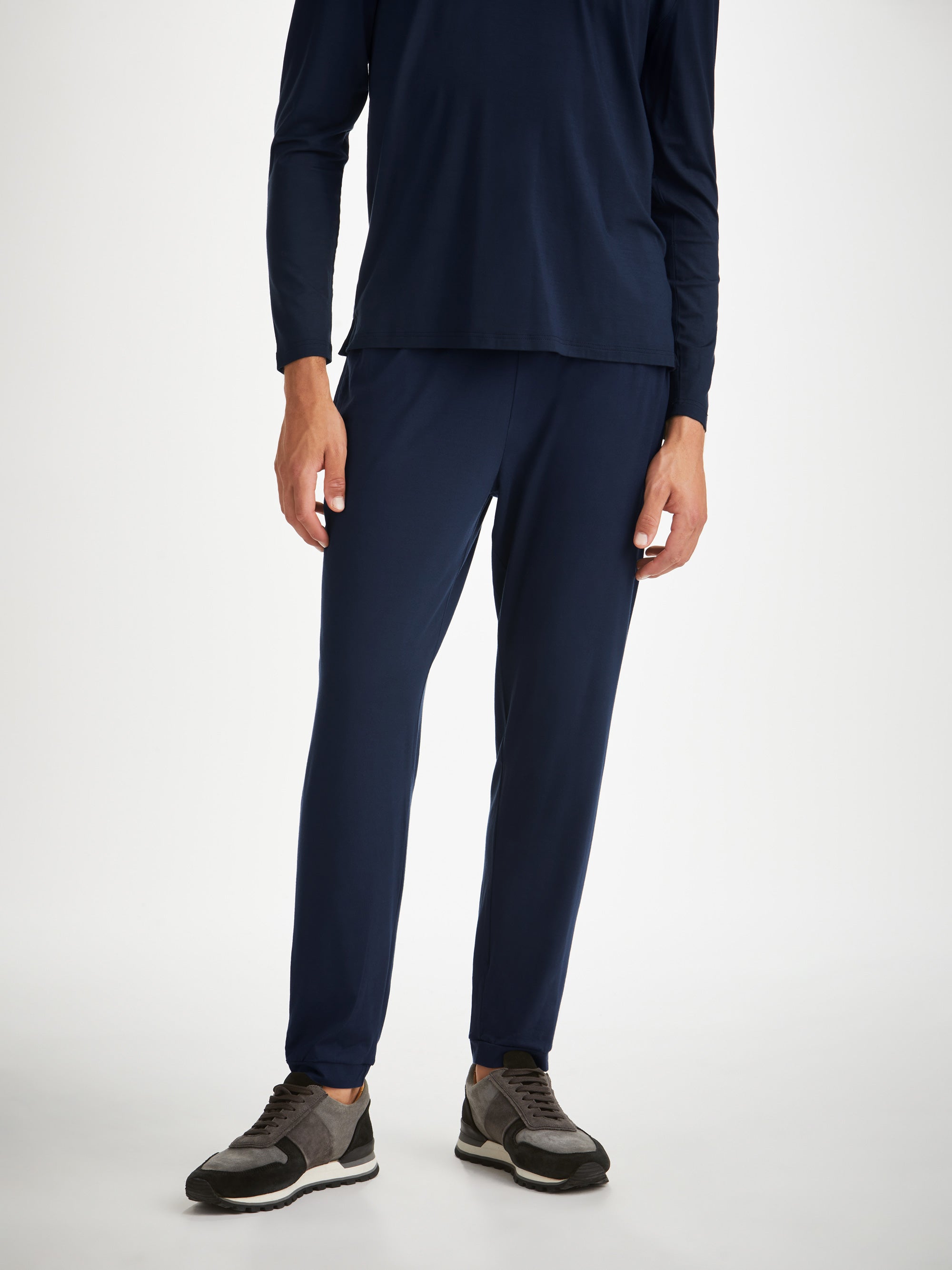 Men's Track Pants Basel Micro Modal Stretch Navy