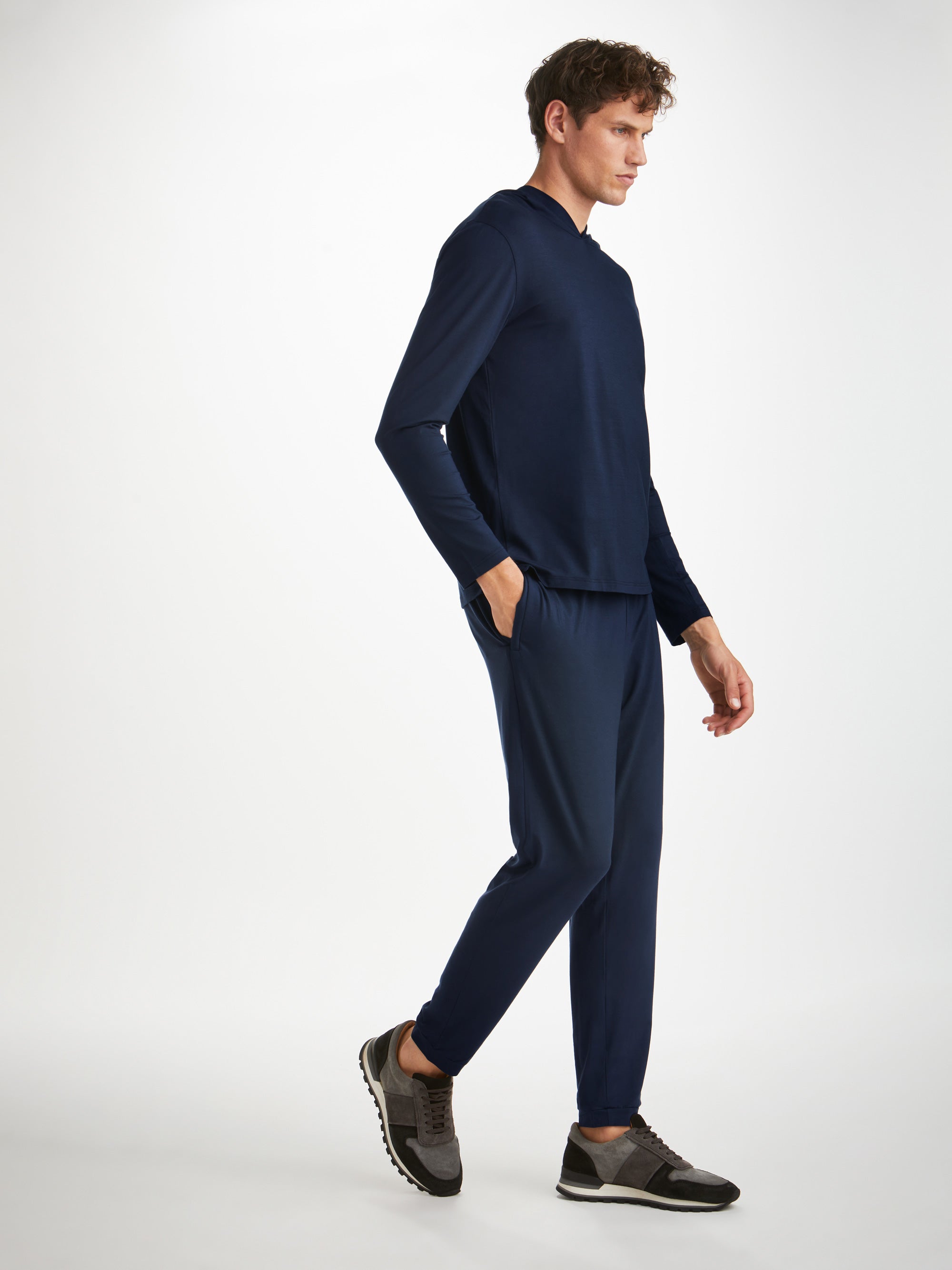 Men's Track Pants Basel Micro Modal Stretch Navy