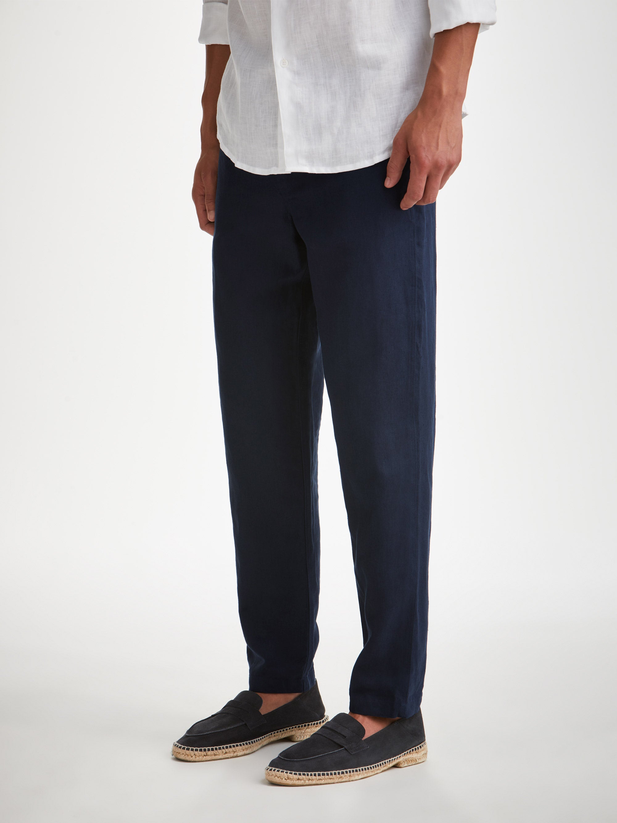 Men's Pants Sydney Linen Navy