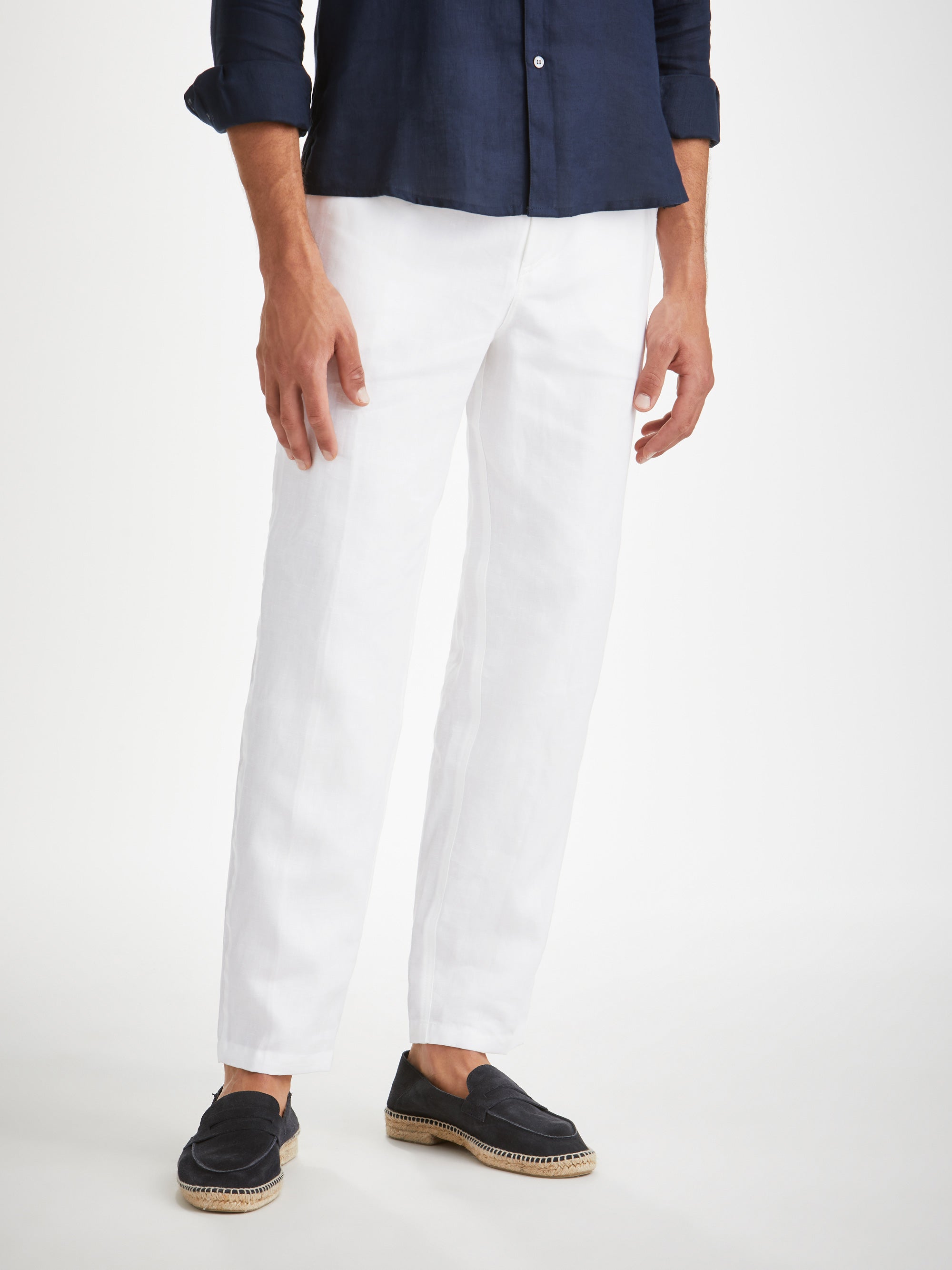 Men's Pants Sydney Linen White