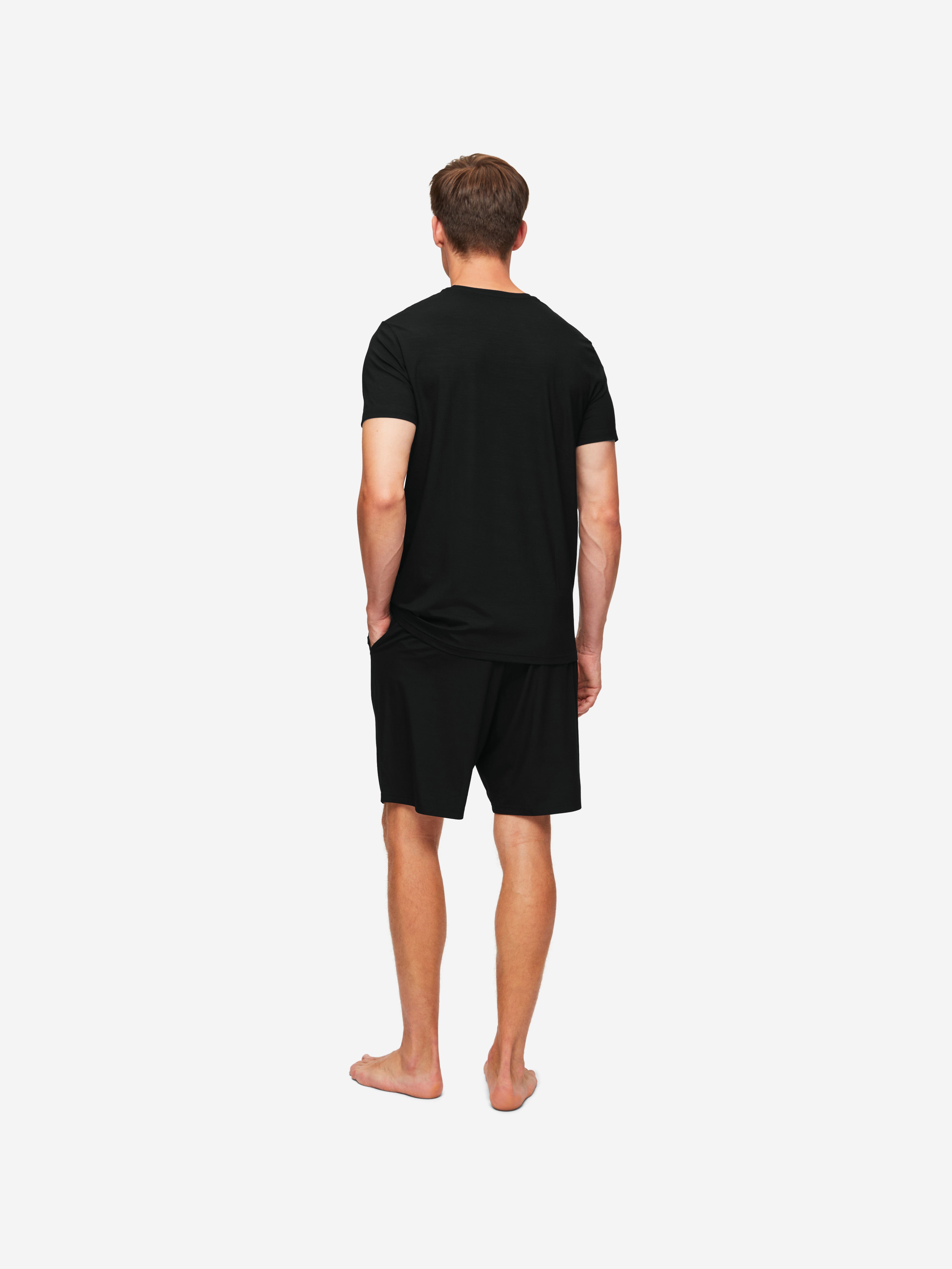 Men's Basel T-Shirt and Lounge Shorts Black