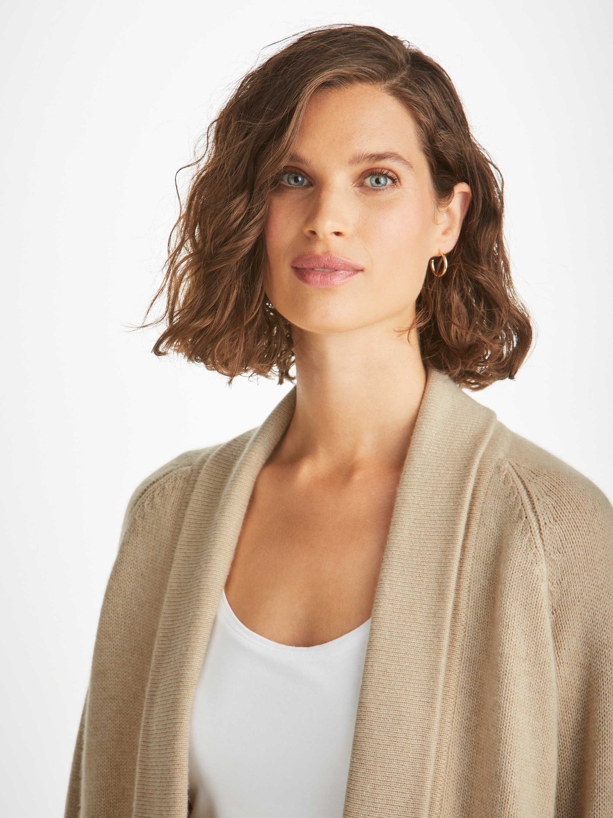 Women's Cardigan Nina Cashmere Fawn