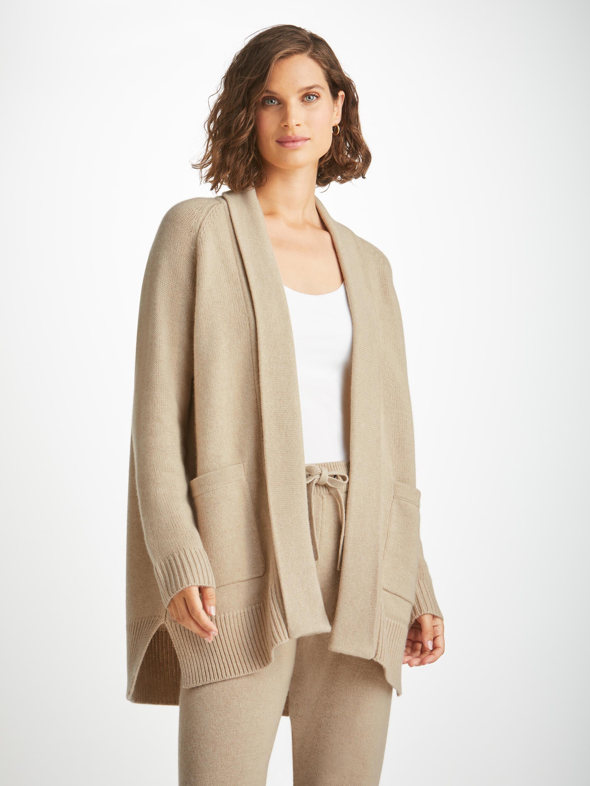 Women's Cardigan Nina Cashmere Fawn