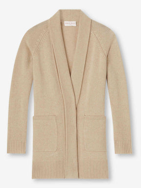 [[Women's Cardigan Nina Cashmere Fawn (Size)]]