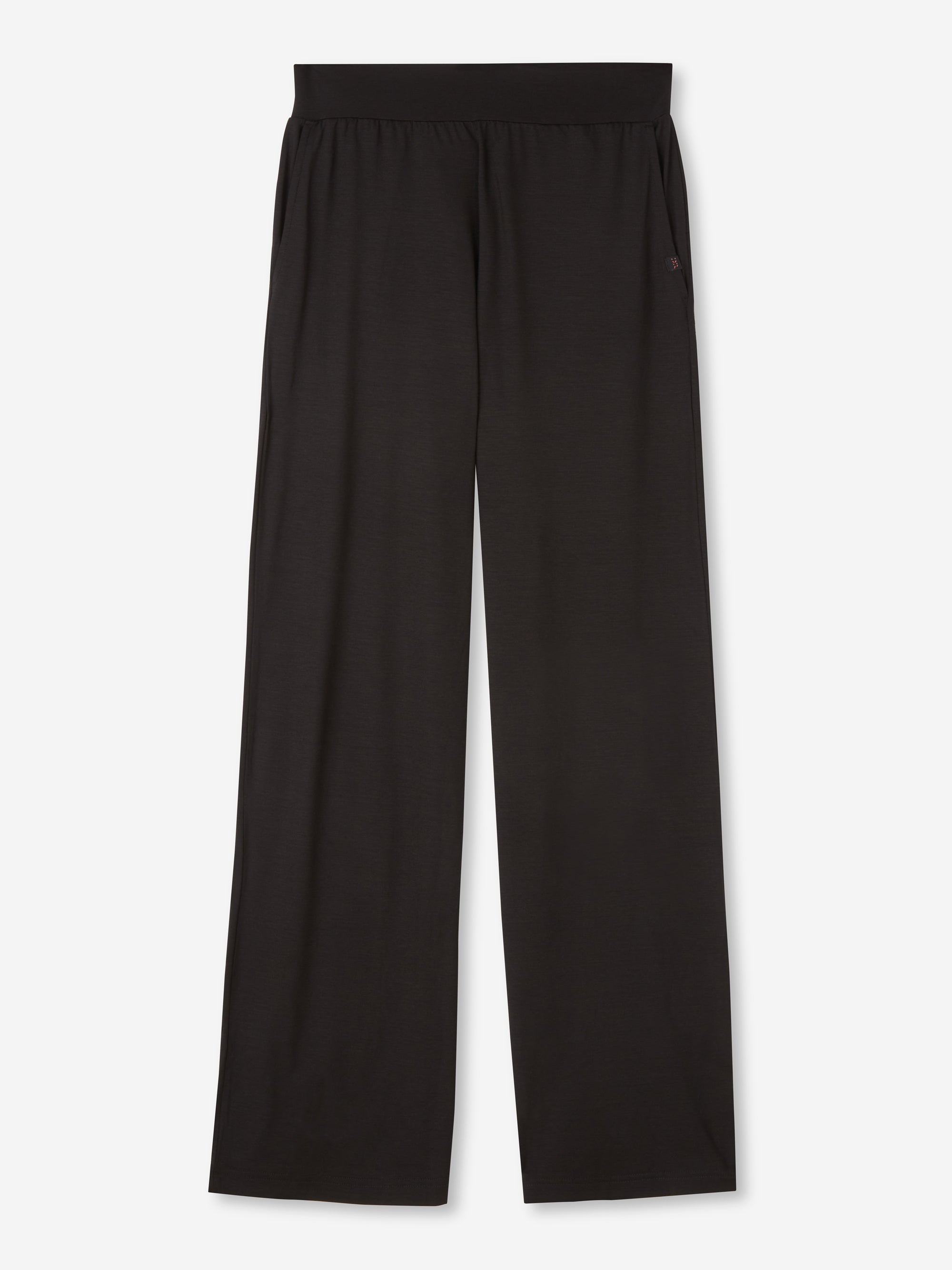 [[Women's Lounge Trousers Basel Micro Modal Stretch Black (Size)]]