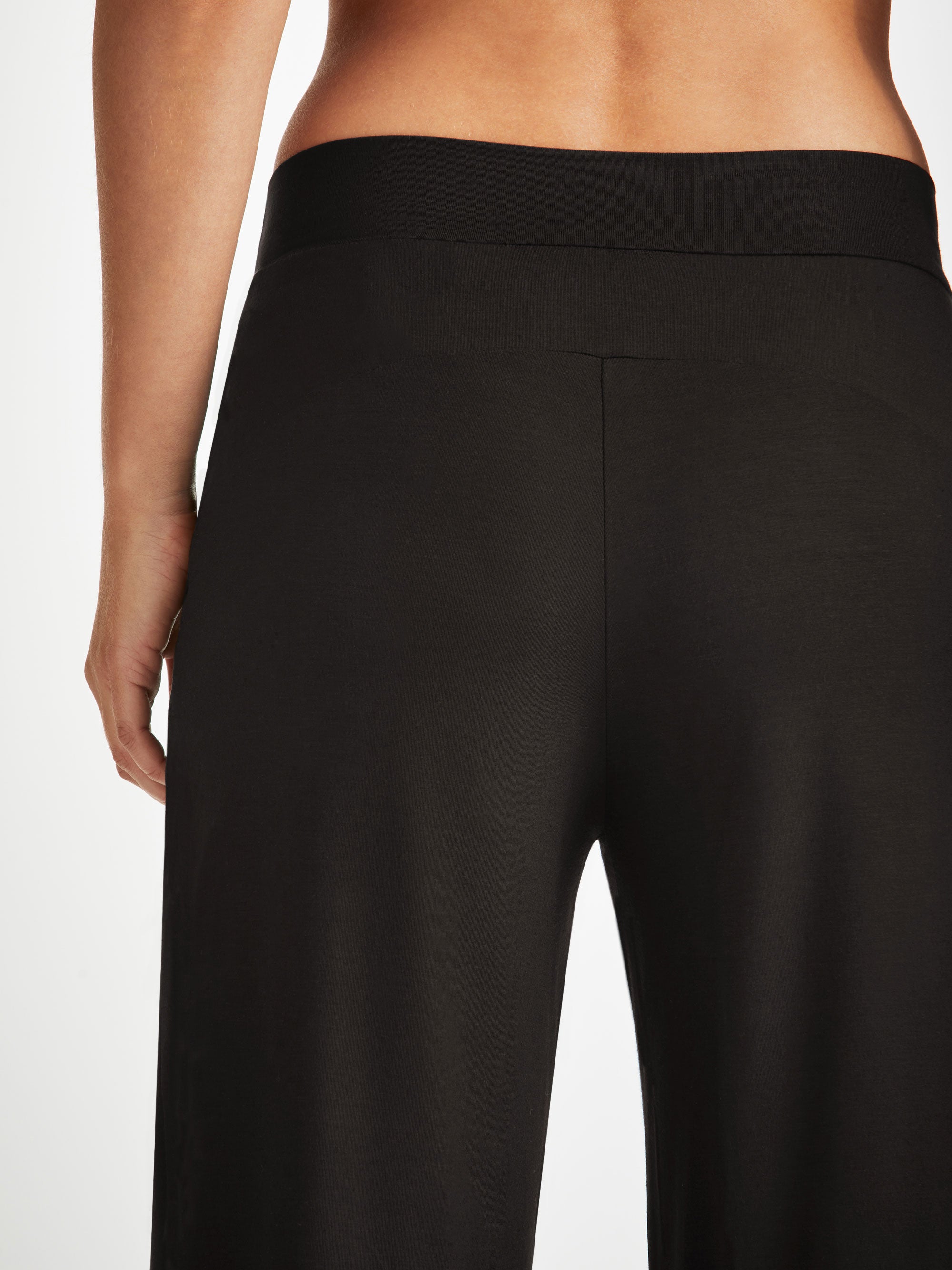 Women's Lounge Pants Basel Micro Modal Stretch Black