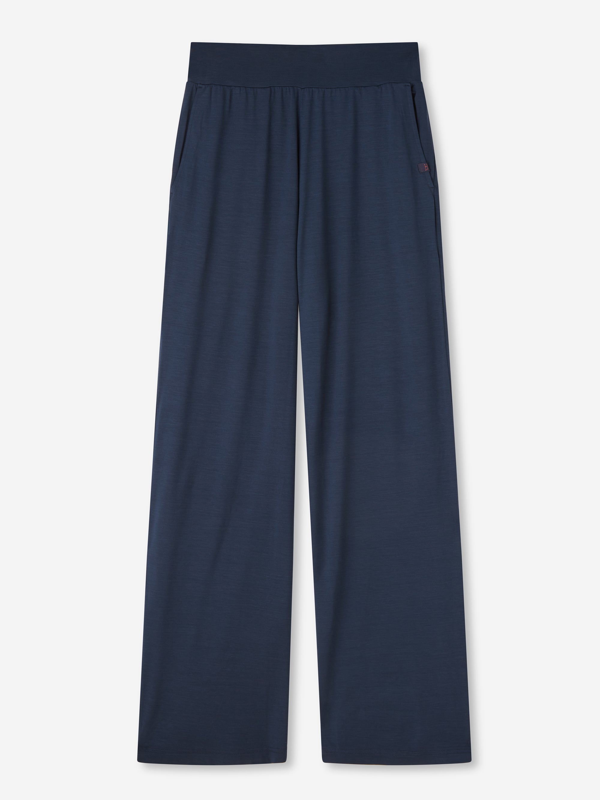 [[Women's Lounge Trousers Basel Micro Modal Stretch Navy (Size)]]