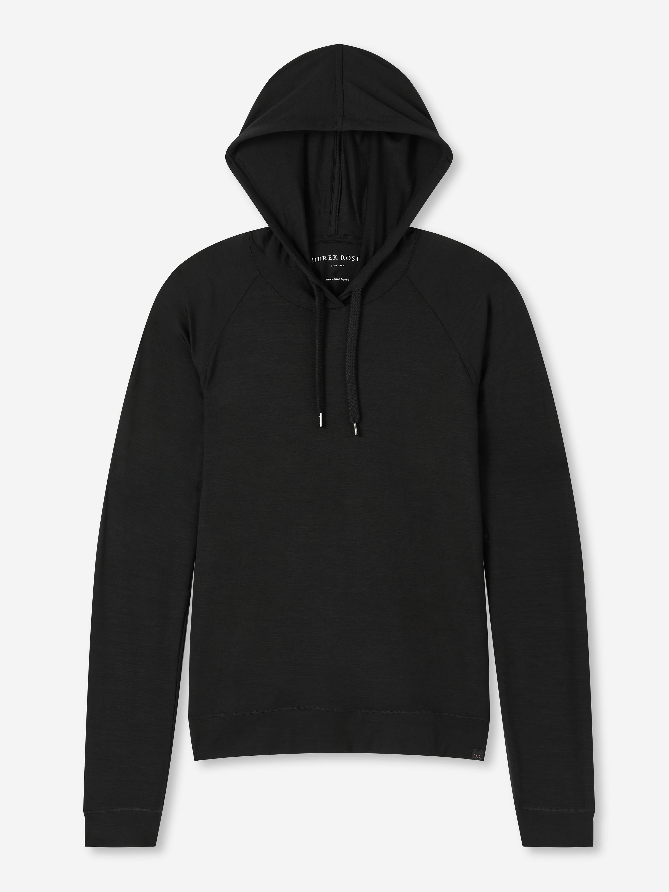 [[Women's Pullover Hoodie Basel Micro Modal Stretch Black (Size)]]