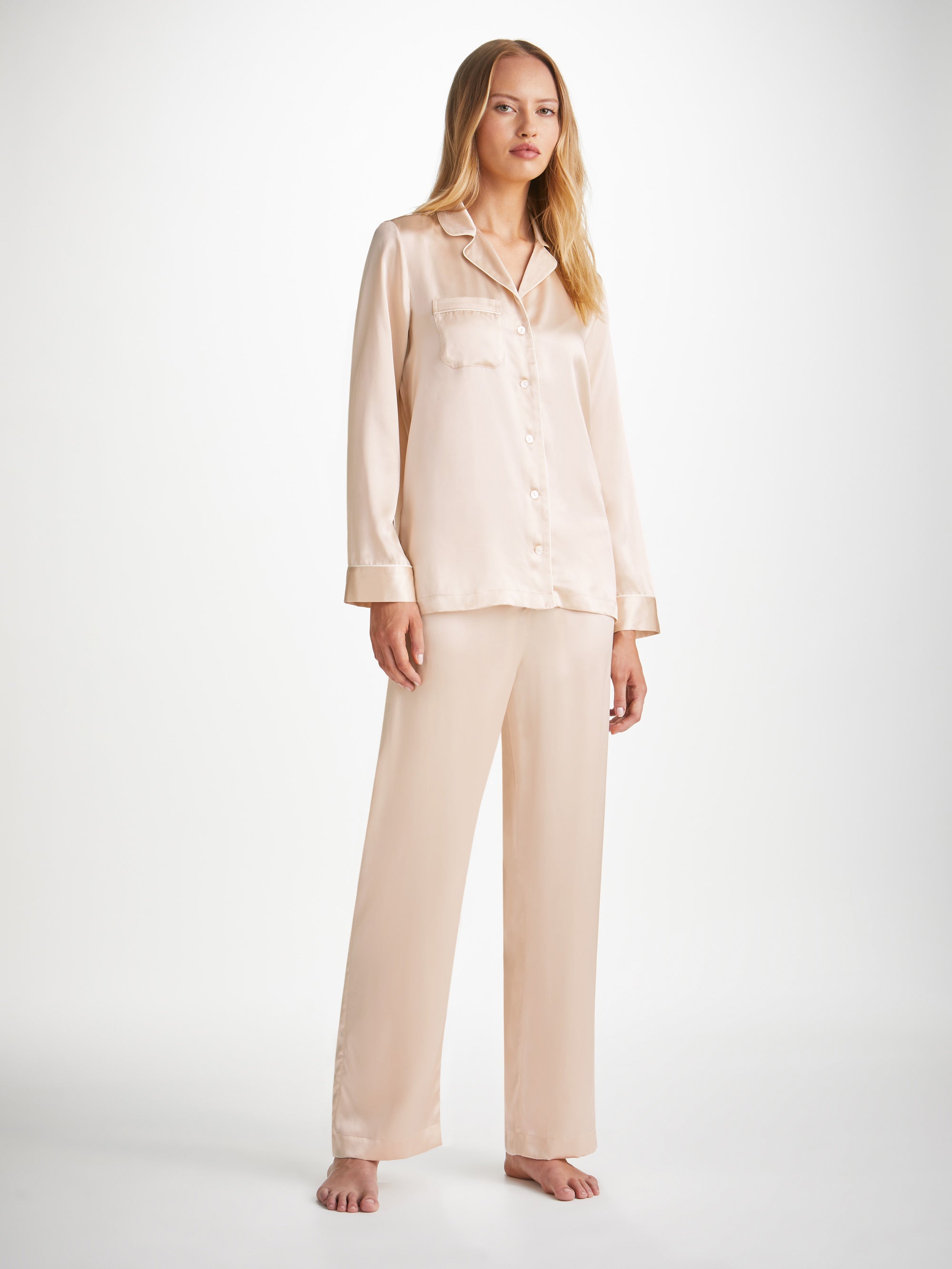 Women's Pyjamas Bailey Silk Satin Champagne