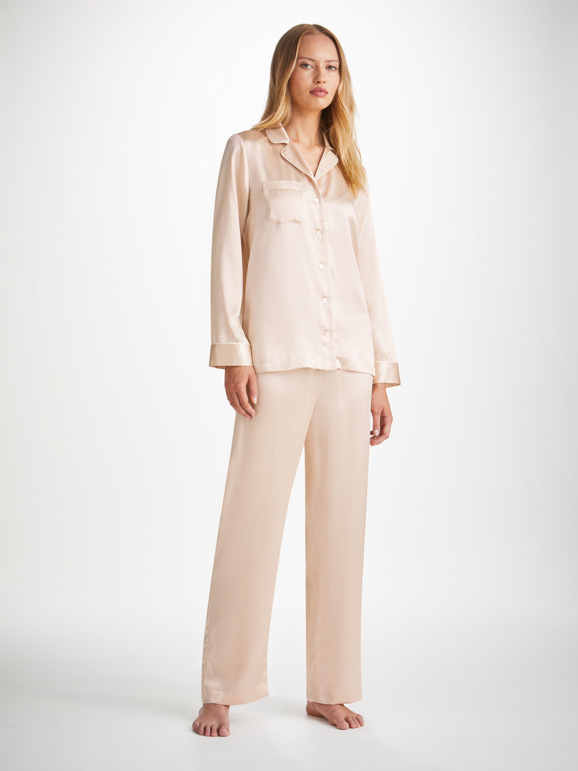 Luxury Women's Silk Pyjamas, Ladies Silk Satin PJs