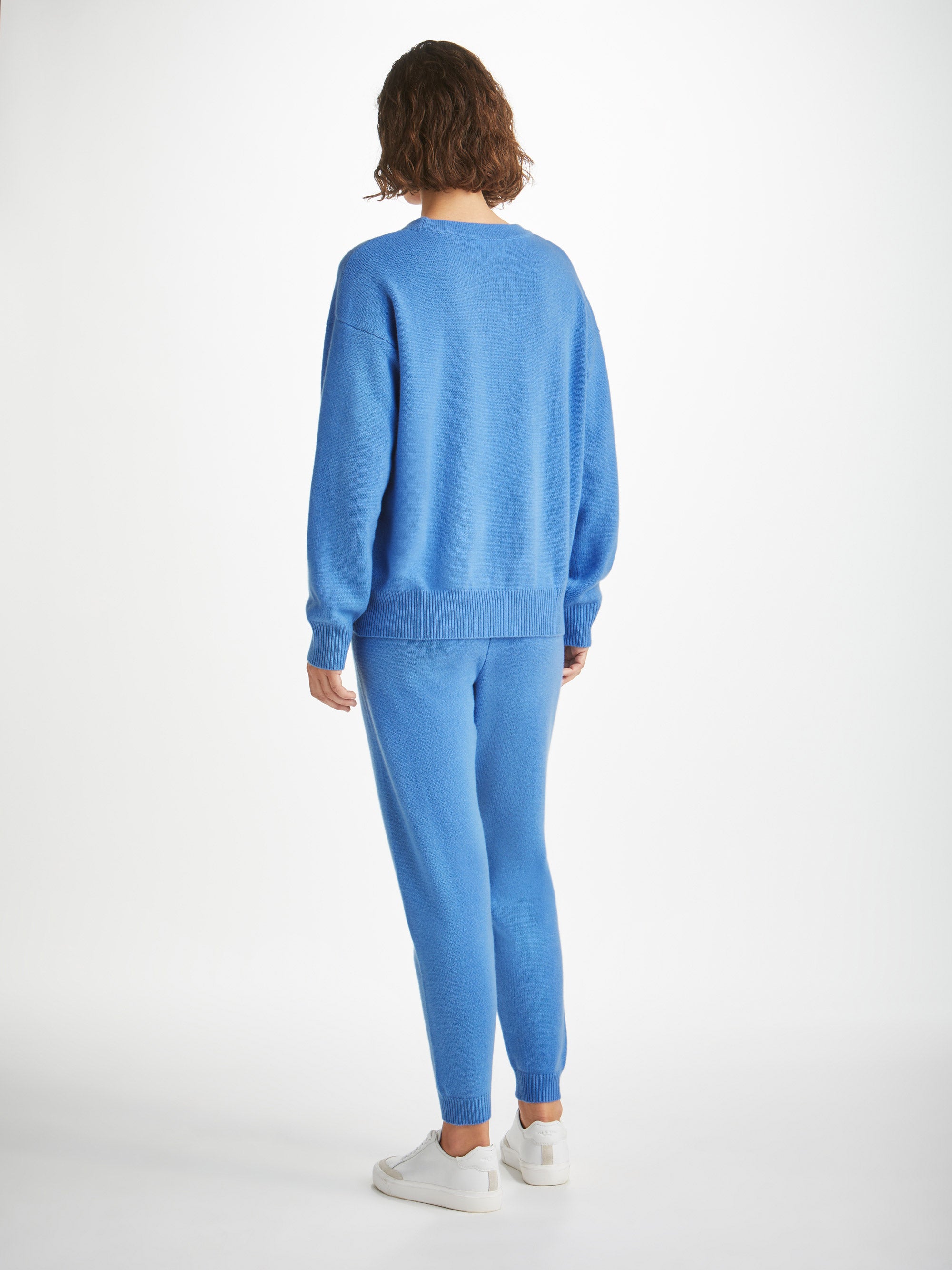 Women's Sweatshirt and Track Pants Daphne Cashmere Cornflower