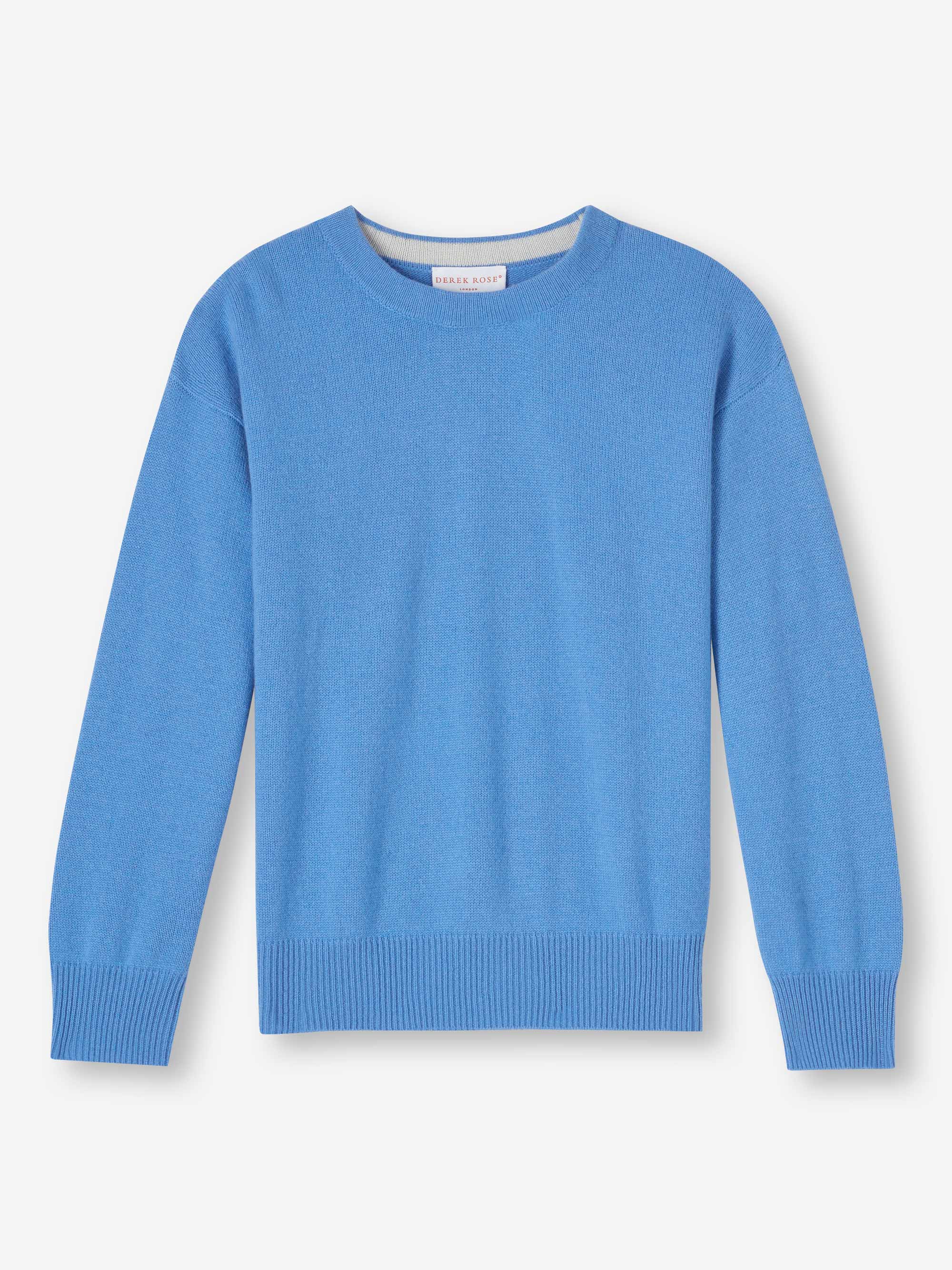 [[Women's Relaxed Sweater Daphne Cashmere Cornflower (Size)]]