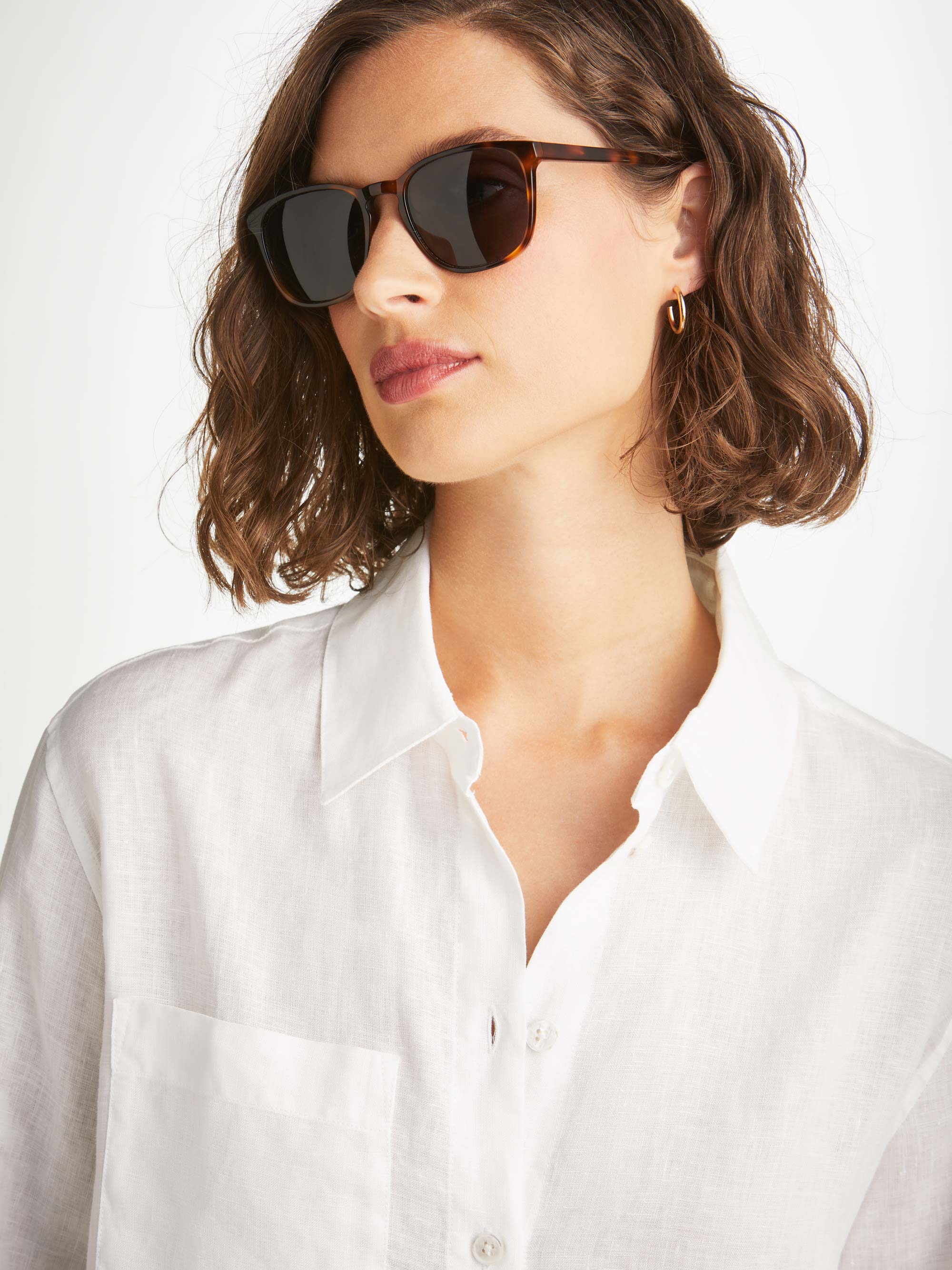 Women's Shirt Sicily Linen White