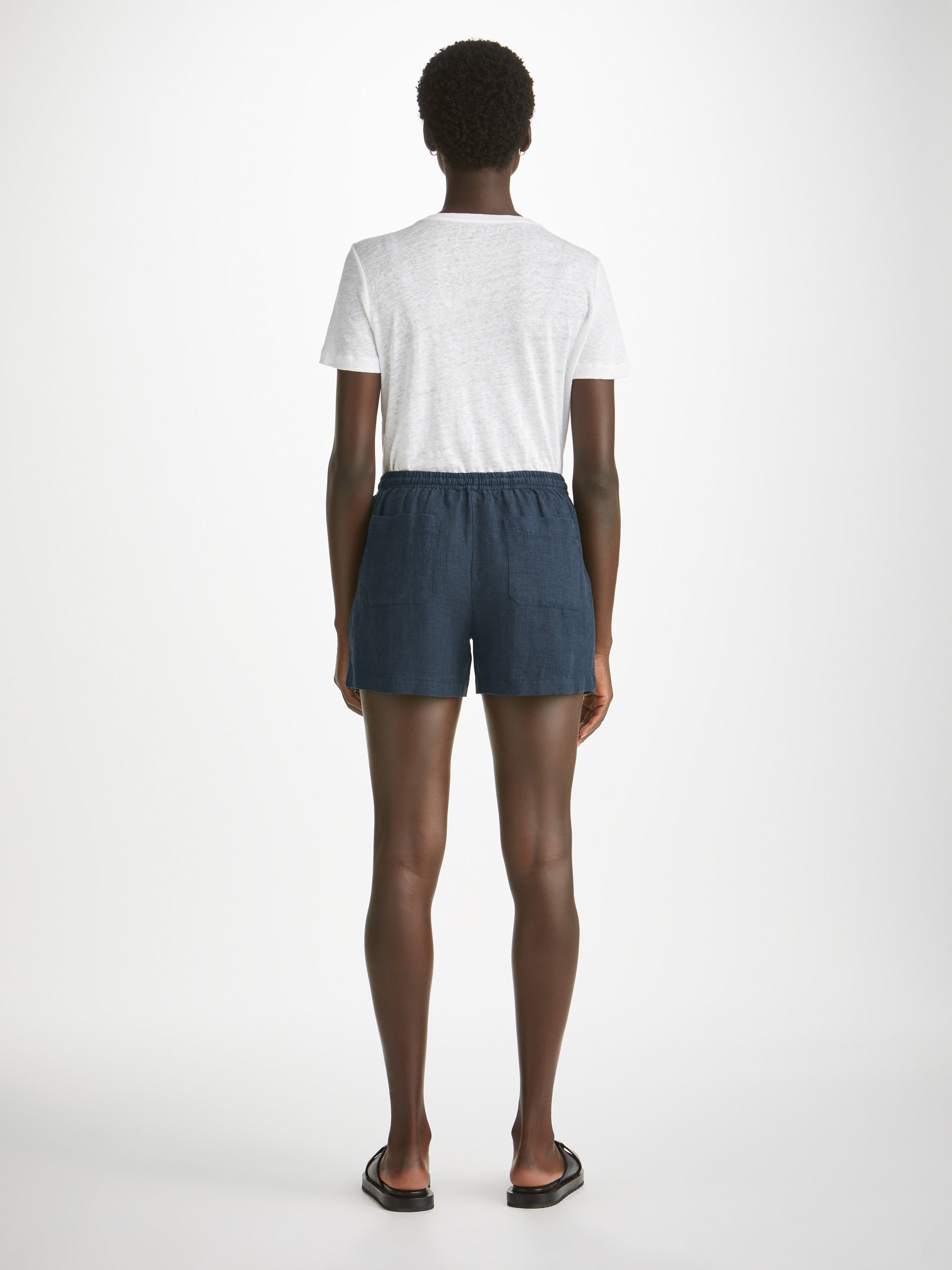 Women's Shorts Vienna Linen Navy