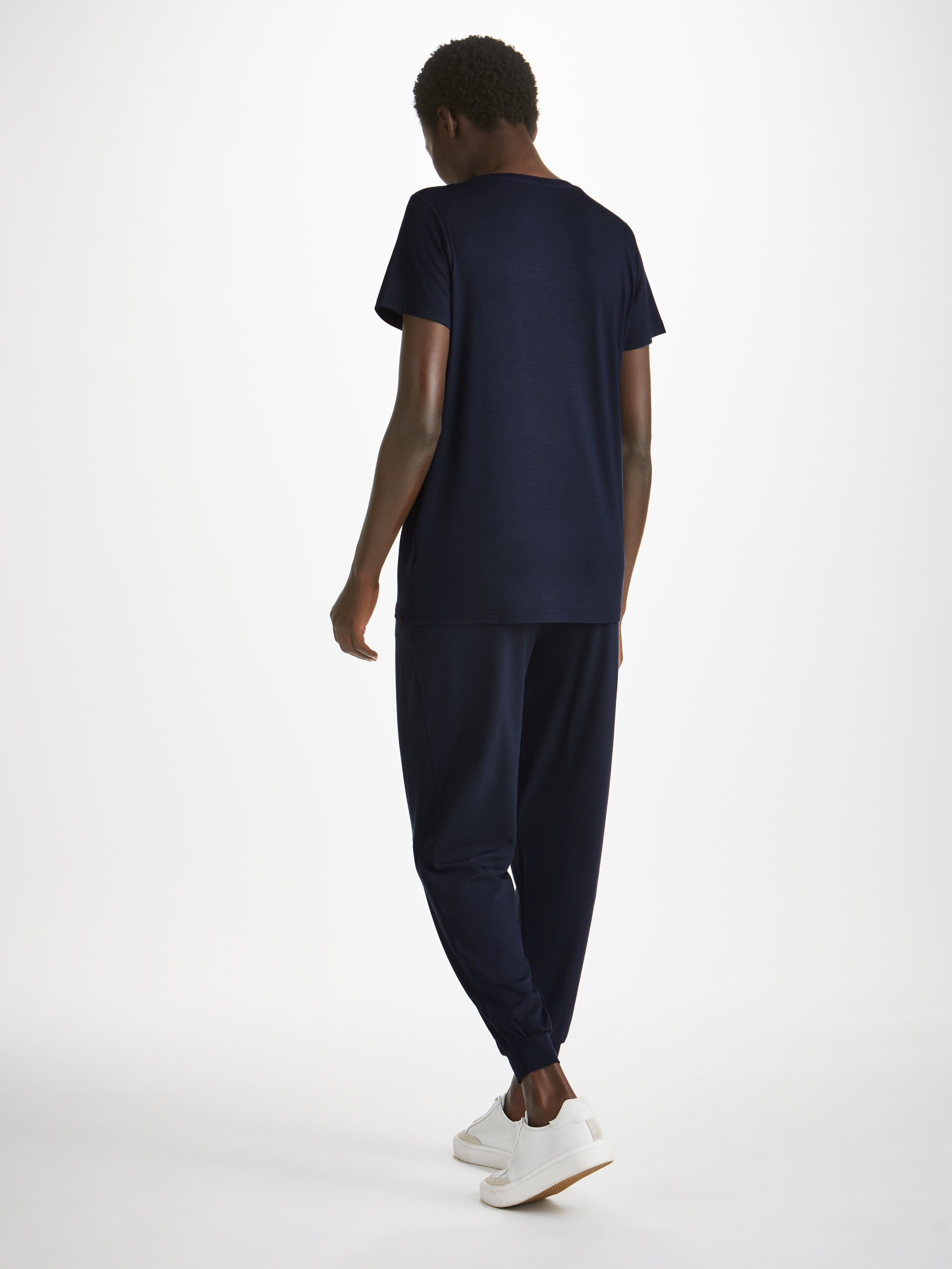 Women's T-Shirt Lara Micro Modal Stretch Navy