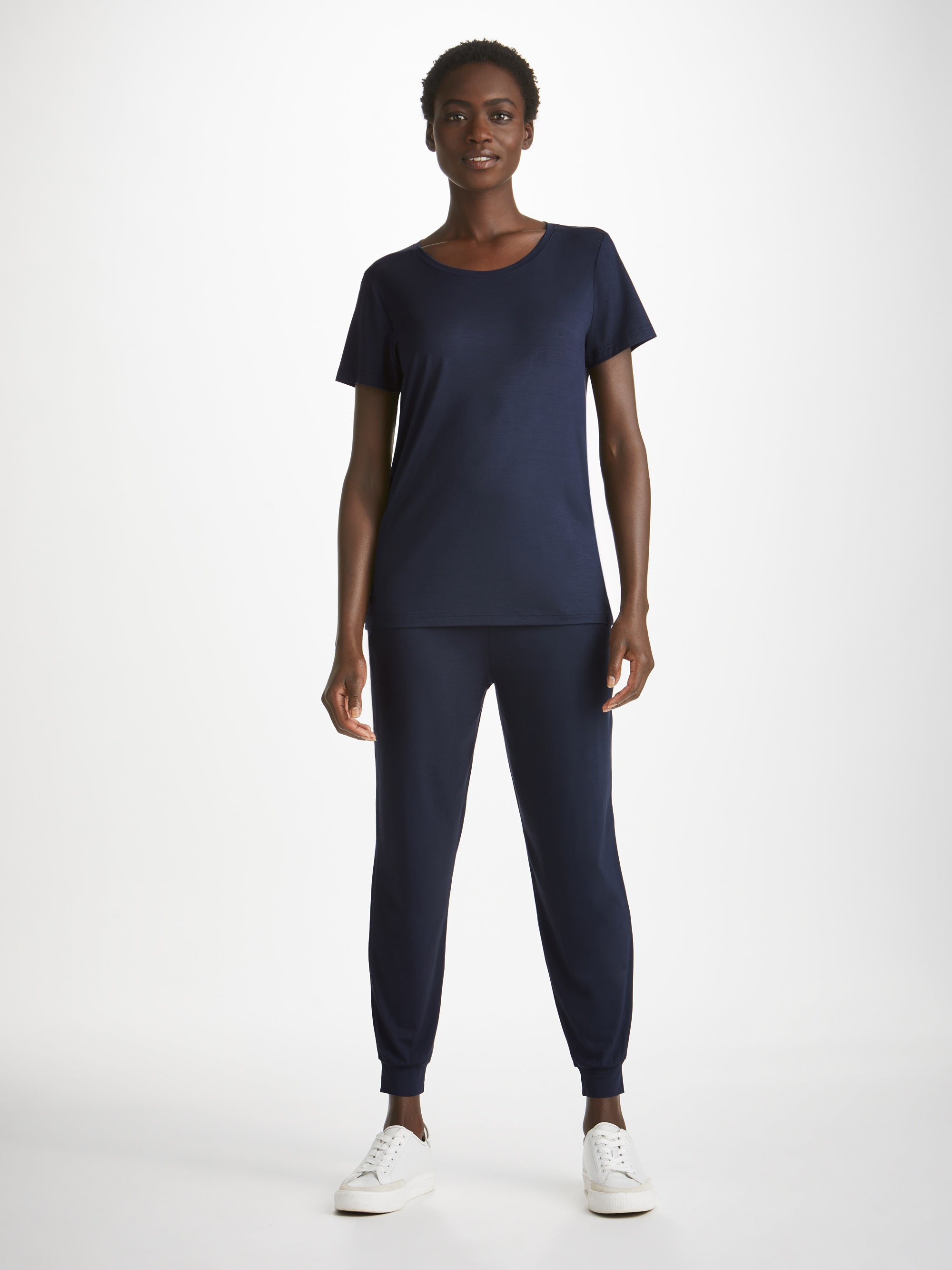 Women's T-Shirt Lara Micro Modal Stretch Navy